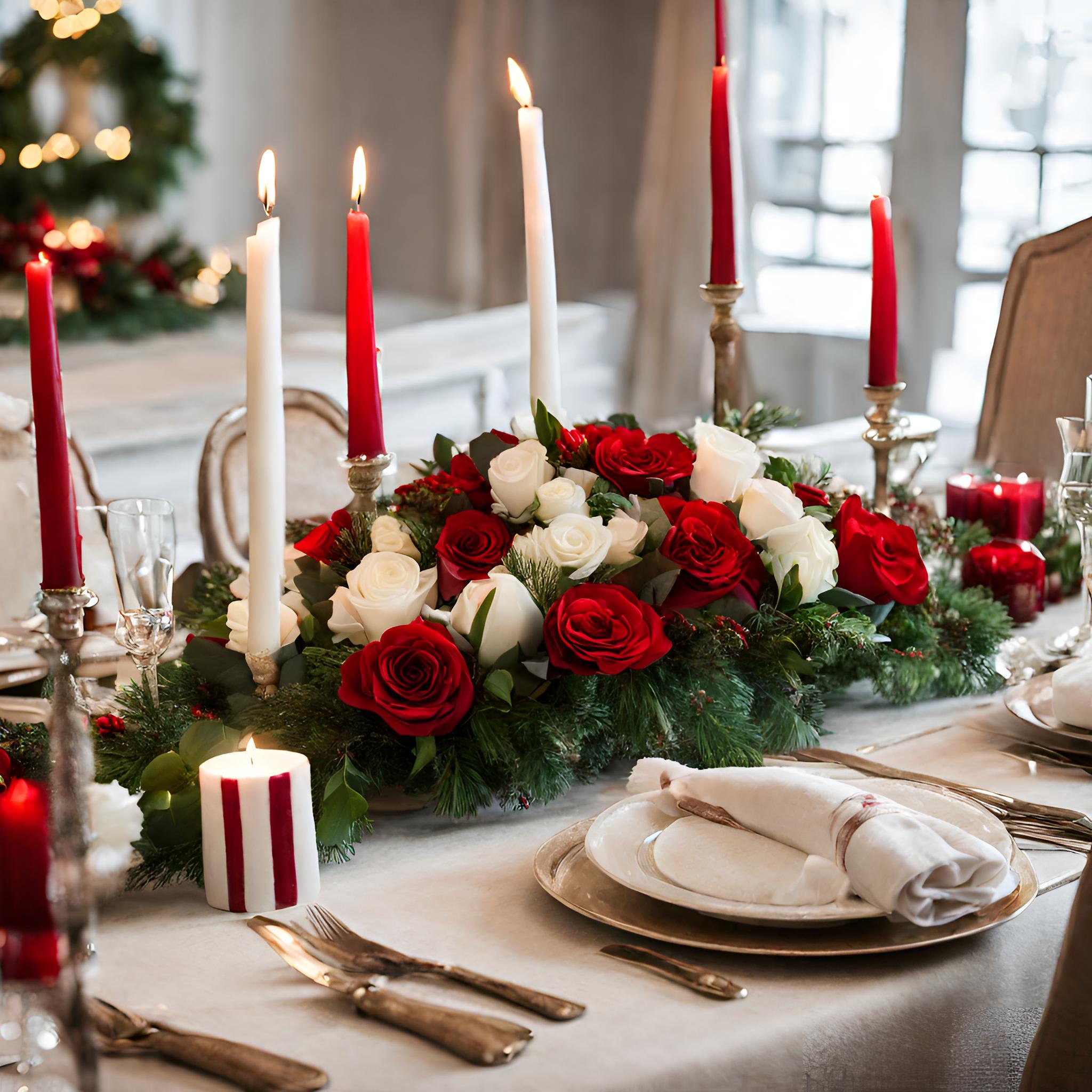 Christmas Decorations With Flowers