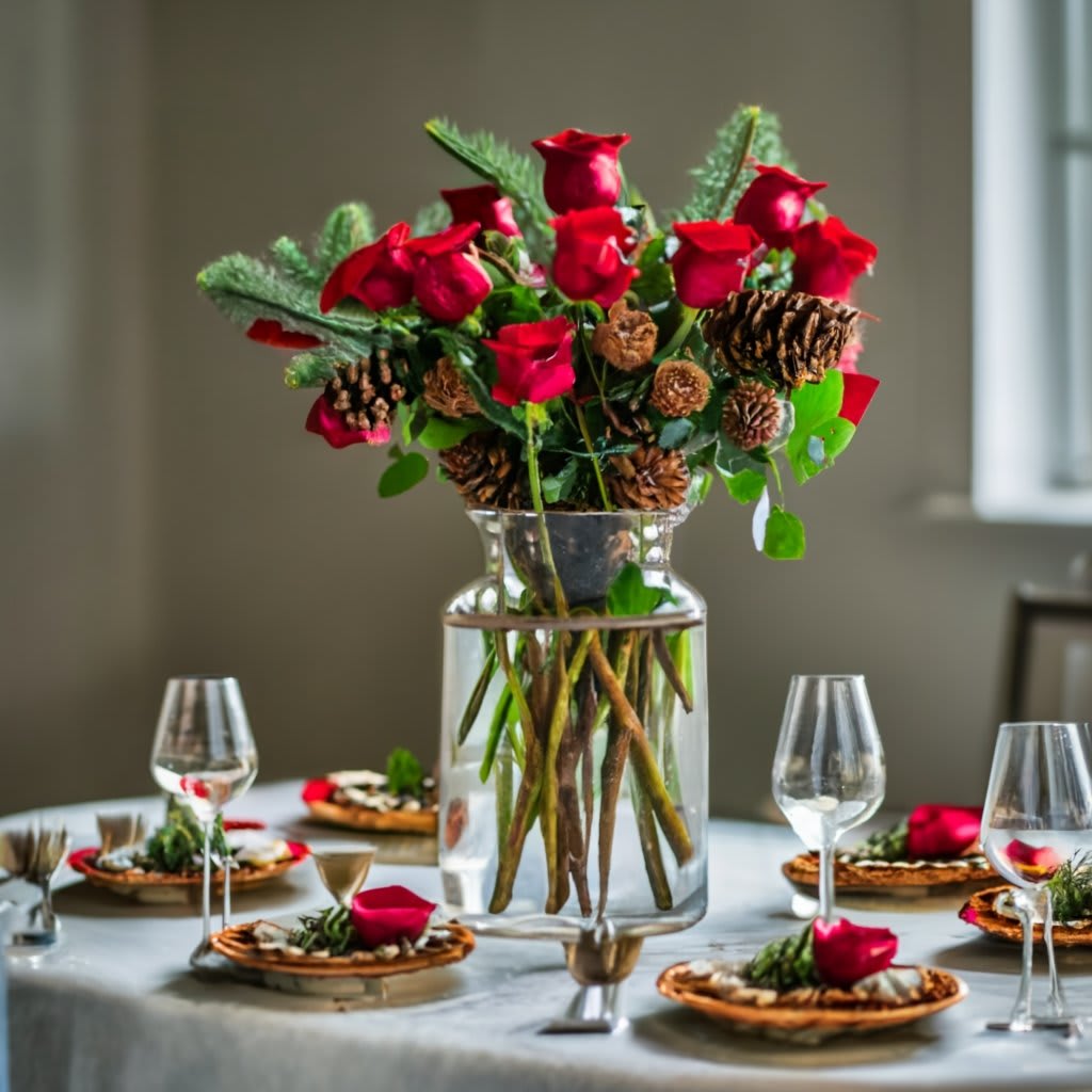 Creating Magical Christmas Flower Arrangements