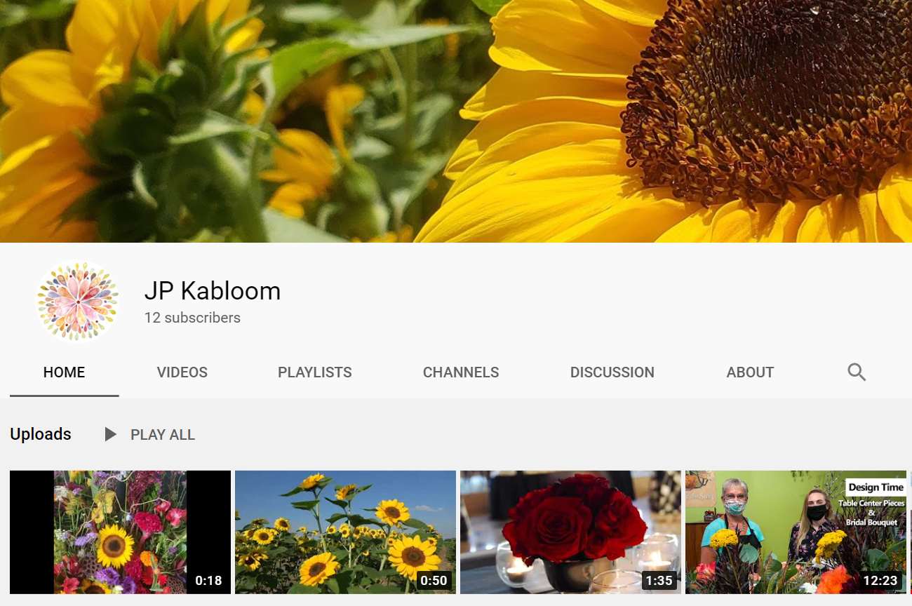 JP Parker Flowers is Now On YouTube! 