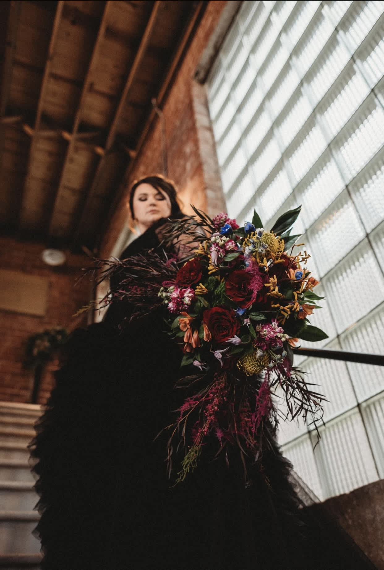 The Elegance of Moody Wedding Day Flowers