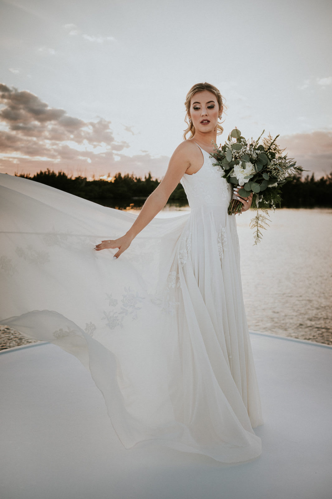 Yacht Bridal Photo Shoot