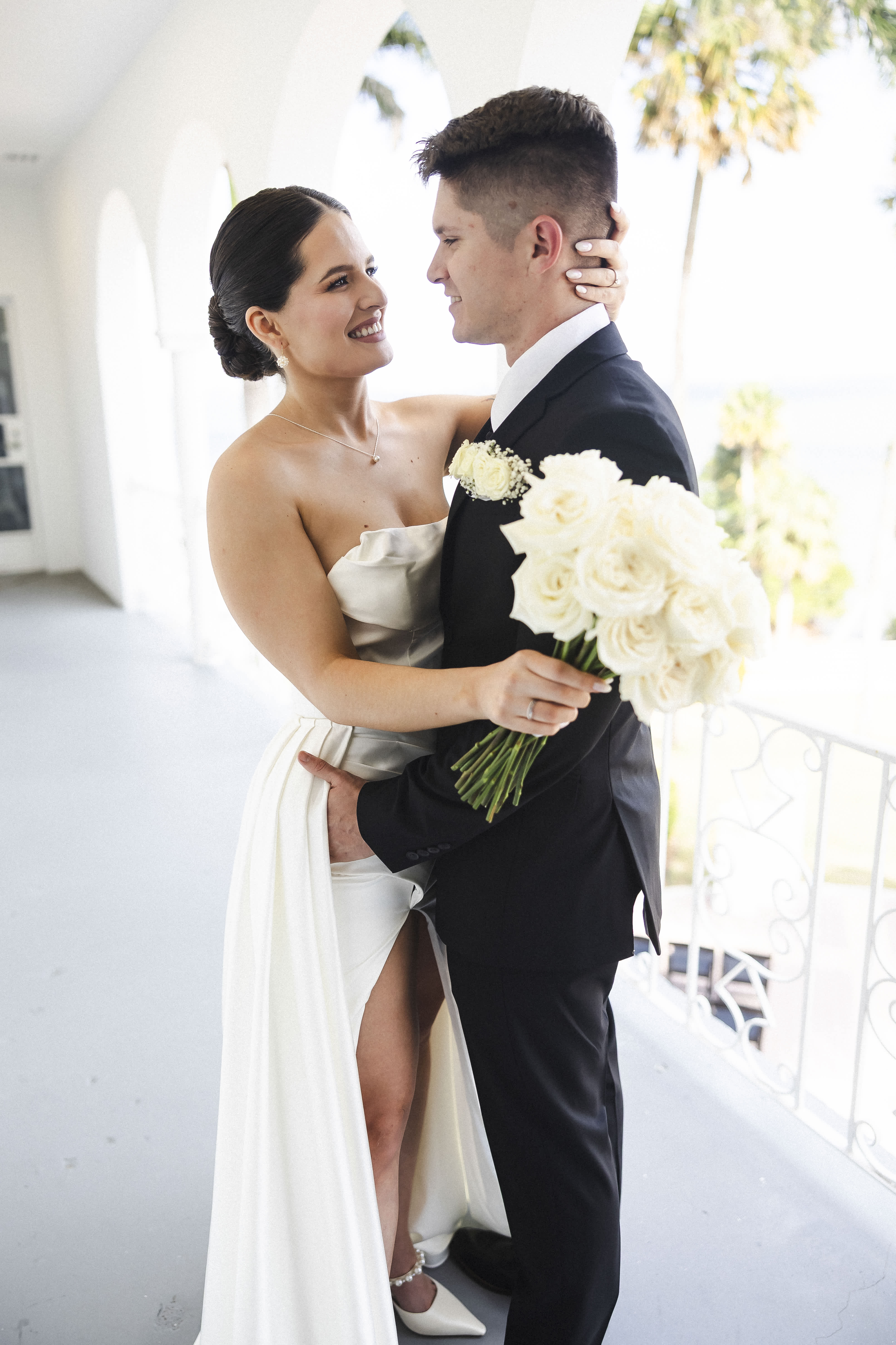Black & White, Babies Breath Wedding - Scribbled Moments Photography