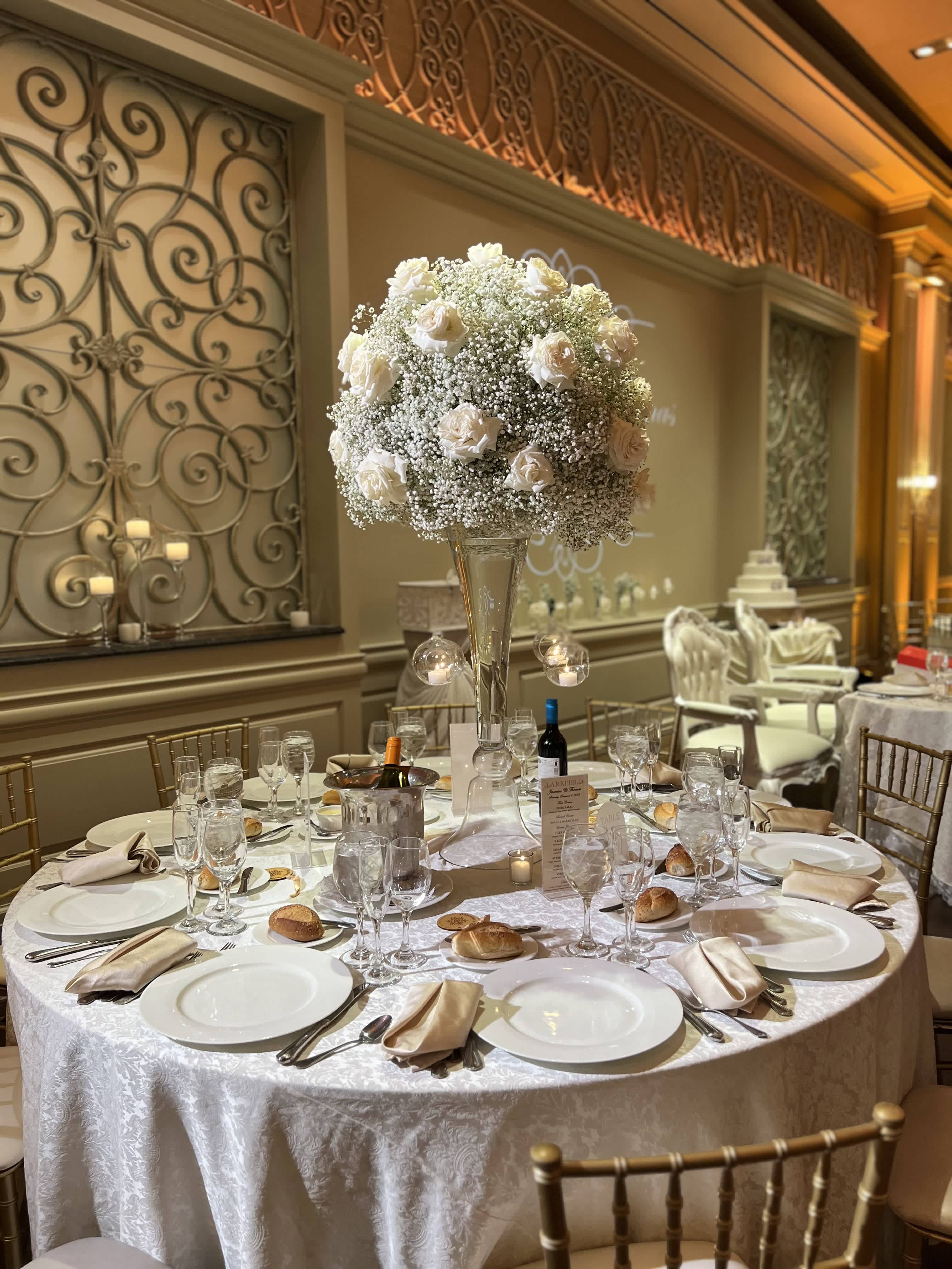 High and Low centerpieces 