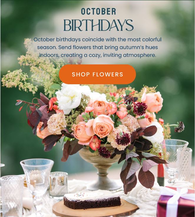 Celebrating October Birthdays - FloristMarketplace
