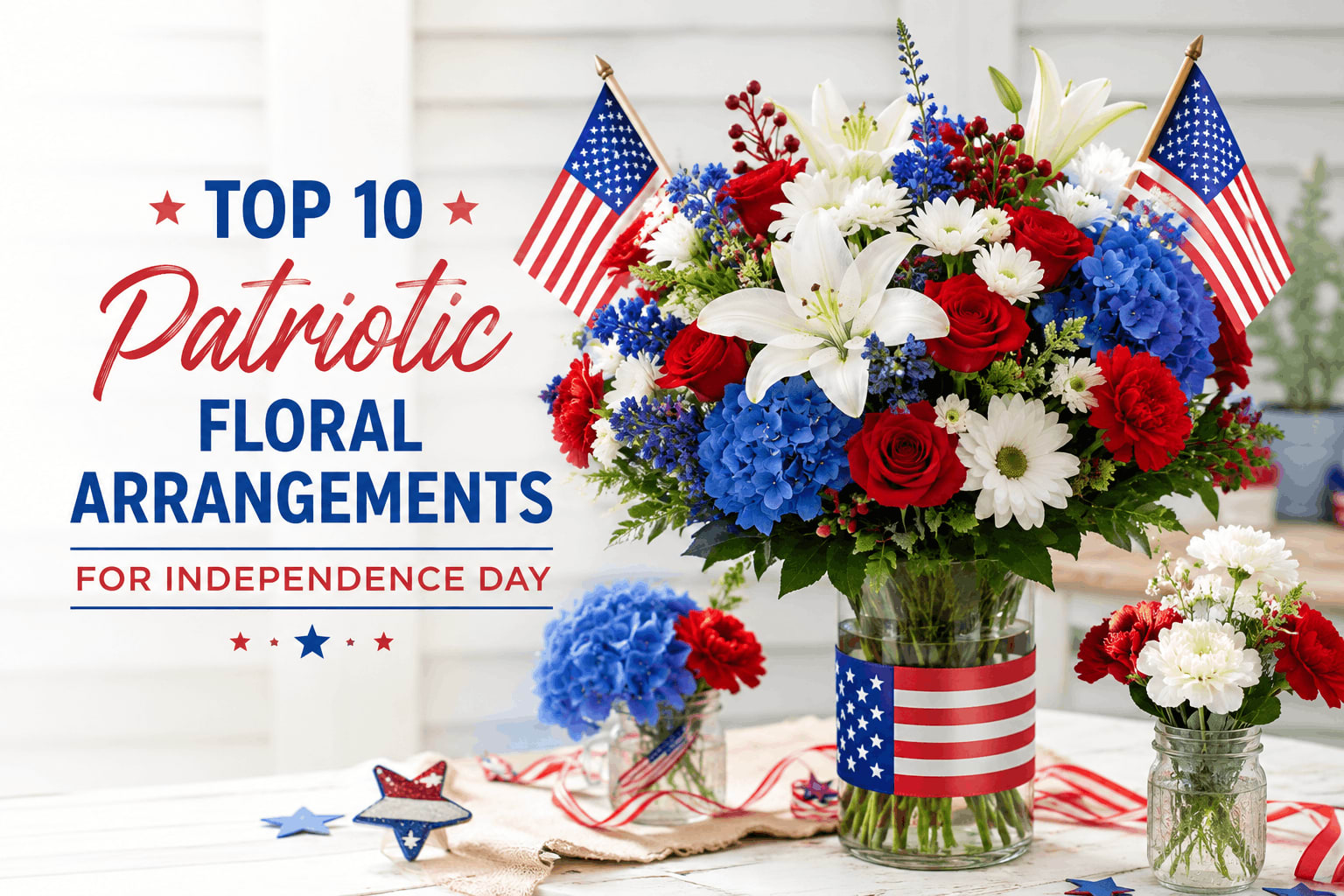 Top 10 Patriotic Floral Arrangements for Independence Day