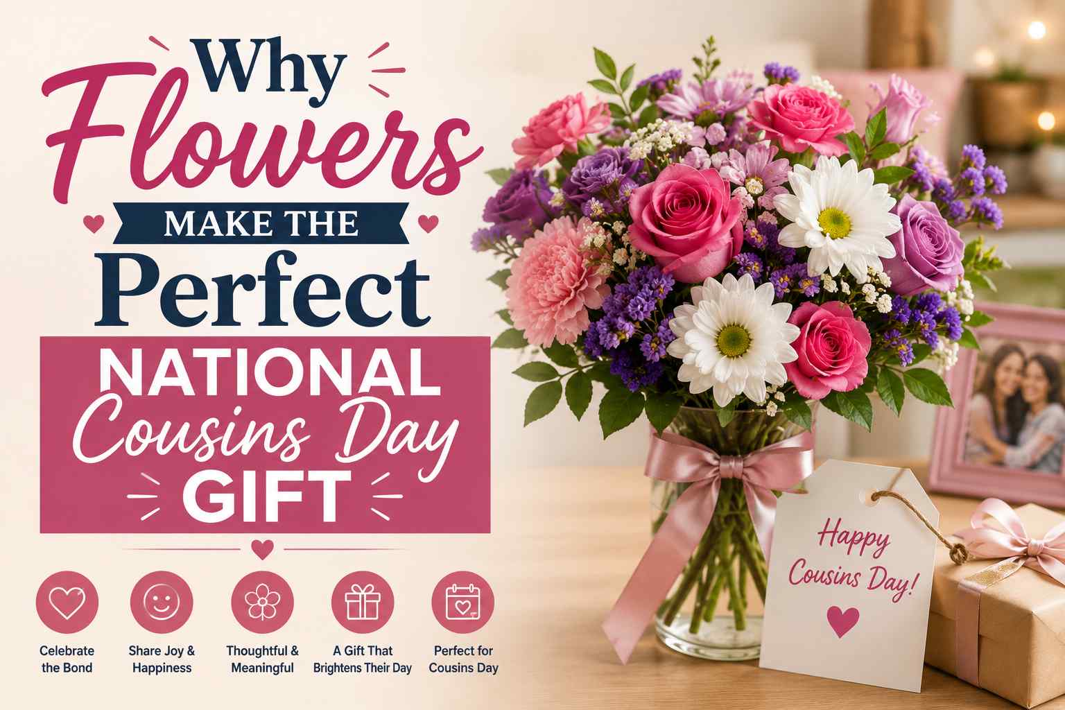 Why Flowers Make the Perfect National Cousins Day Gift
