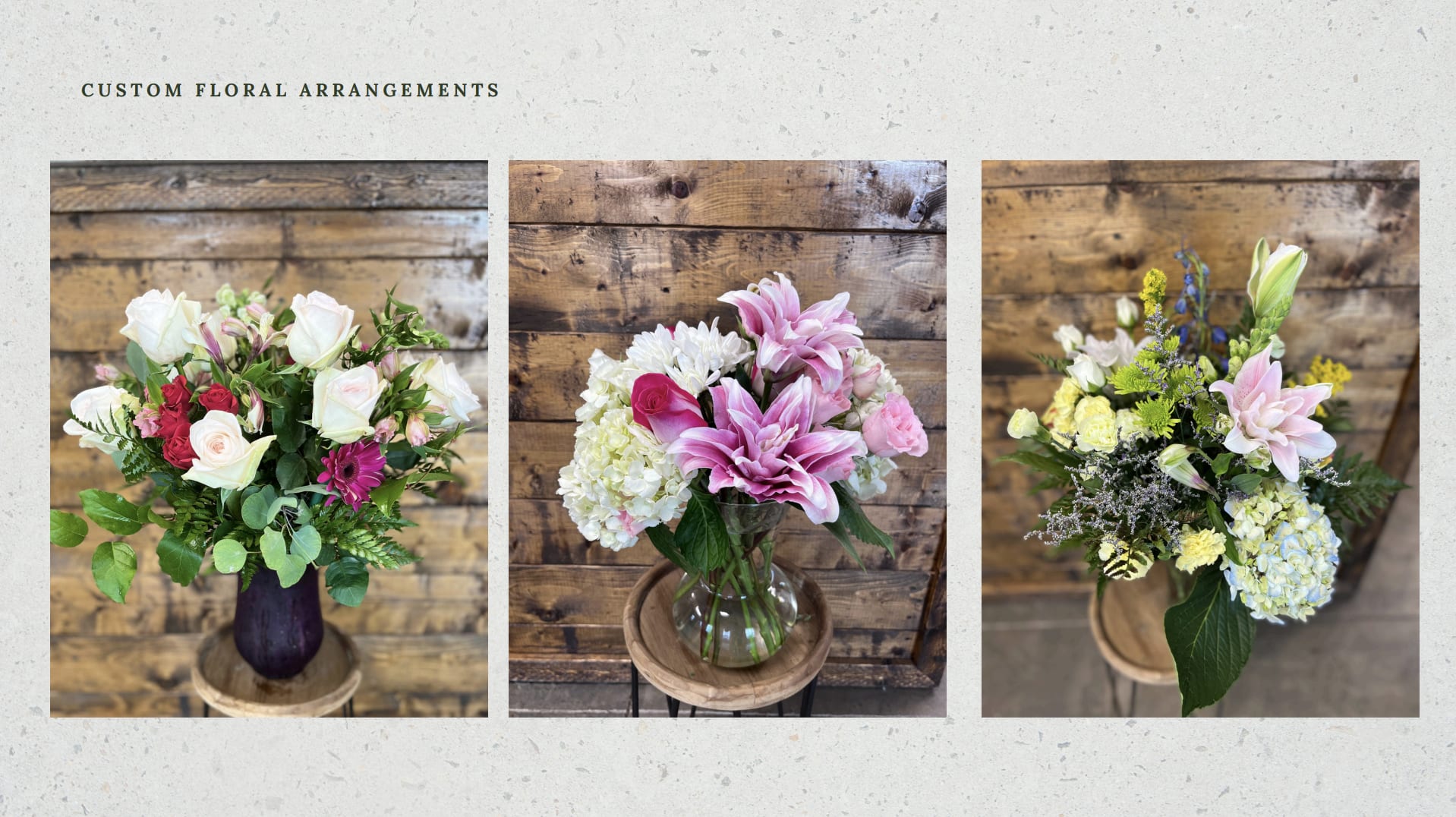 Custom Floral arrangements