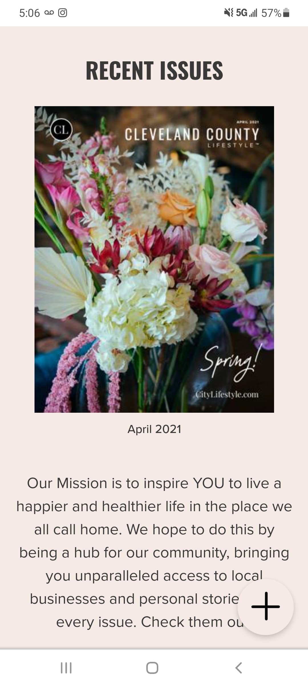 Stella Rose featured front cover Lifestyle Magazine 