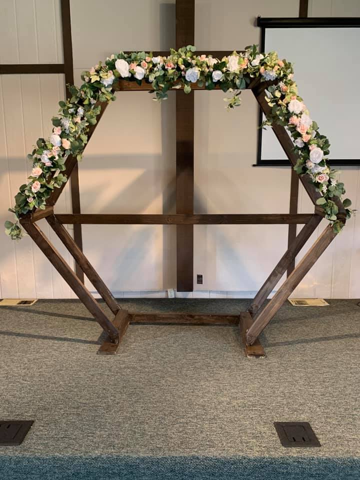 Peach Wedding Arch