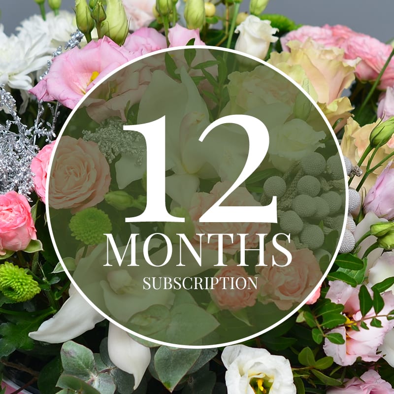 12 month flower subscription
