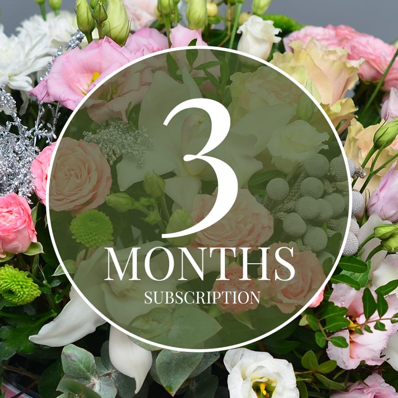 3 month flower subscription