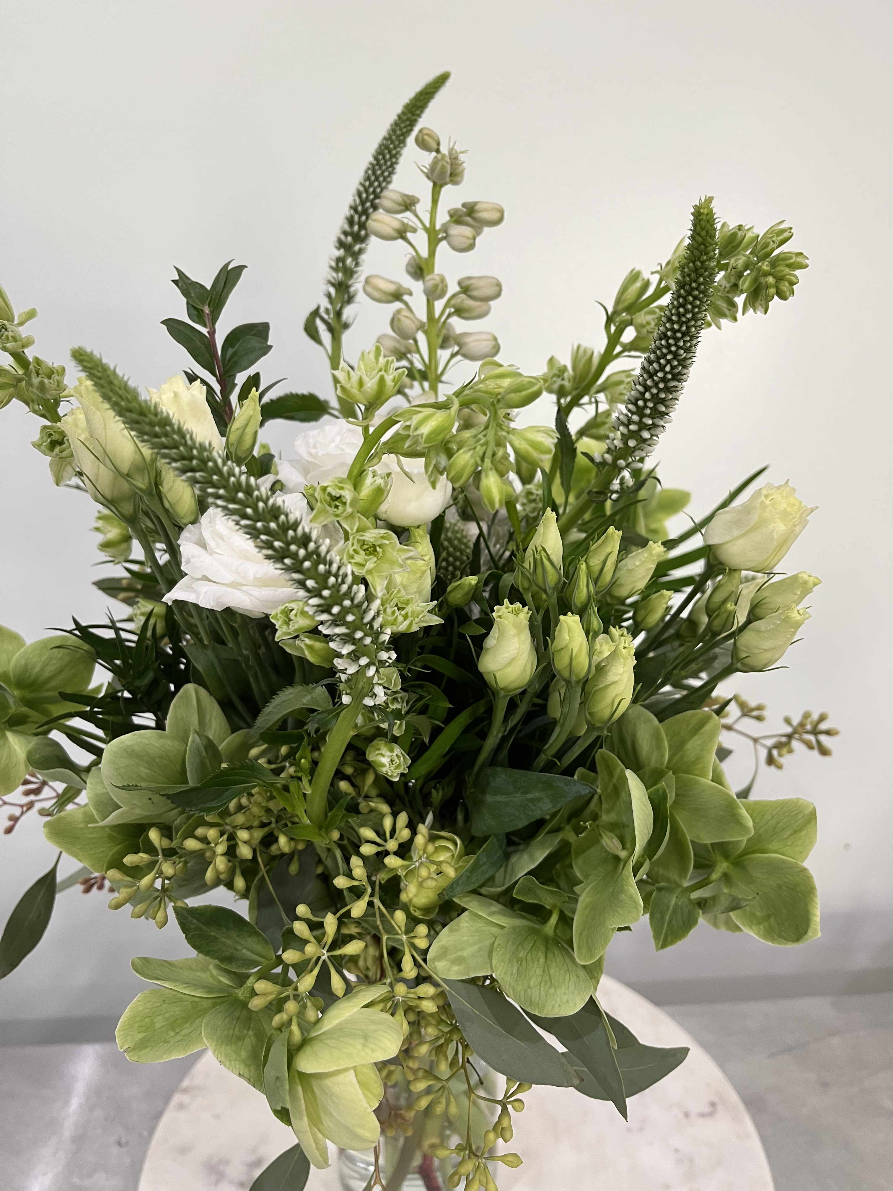 Wild Flower in White and Green