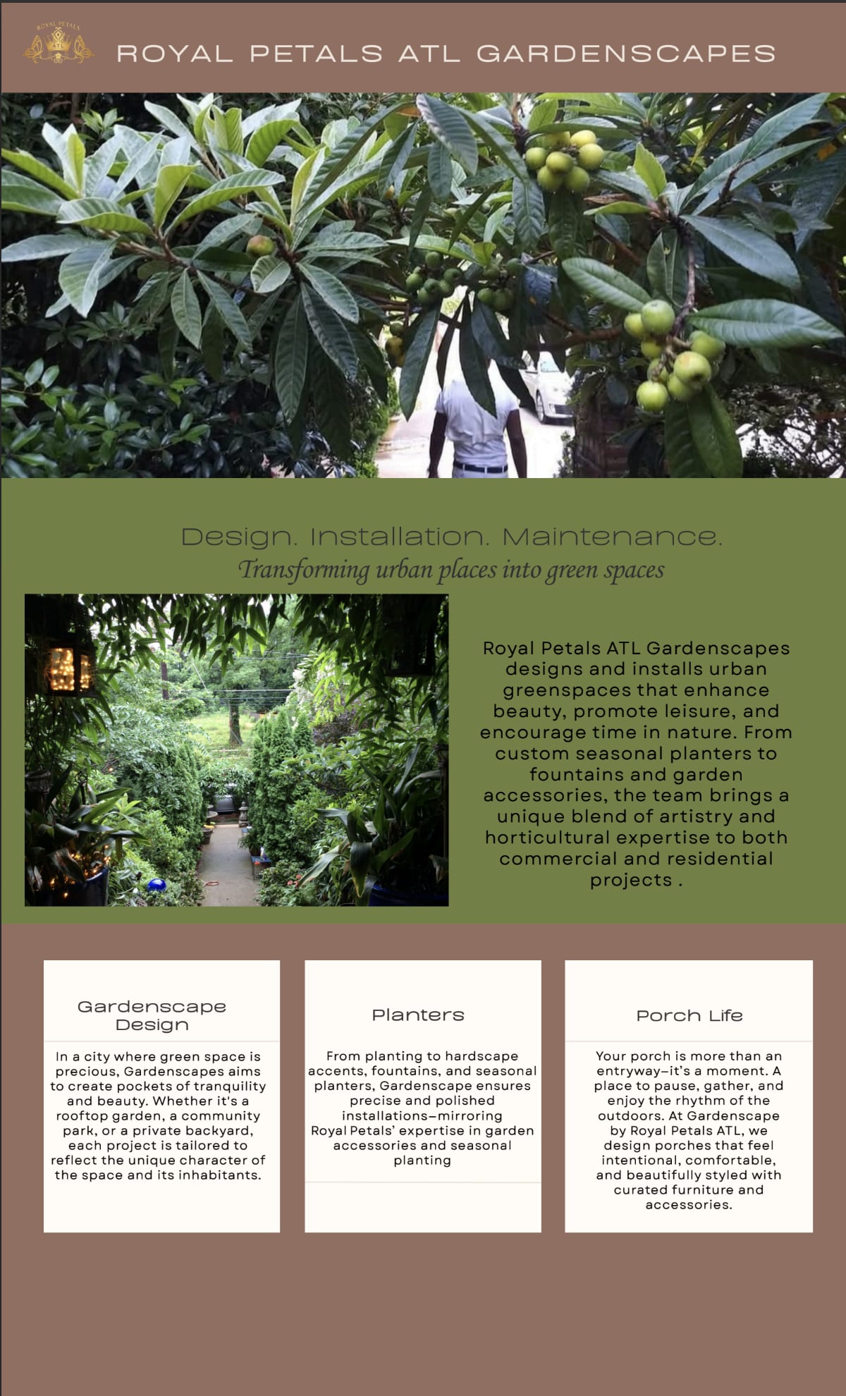 Design Installation Maintenance