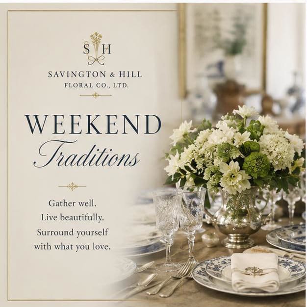 THE PERFECT FLOWERS FOR A WEEKEND HOUSE PARTY