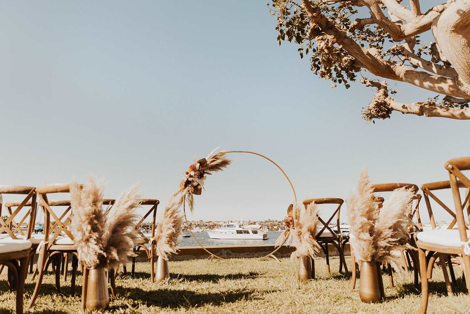 Fall Newport Beach Boho Wedding