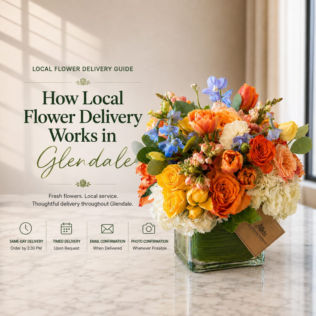 How Local Flowe Delivery Works in Glendale 