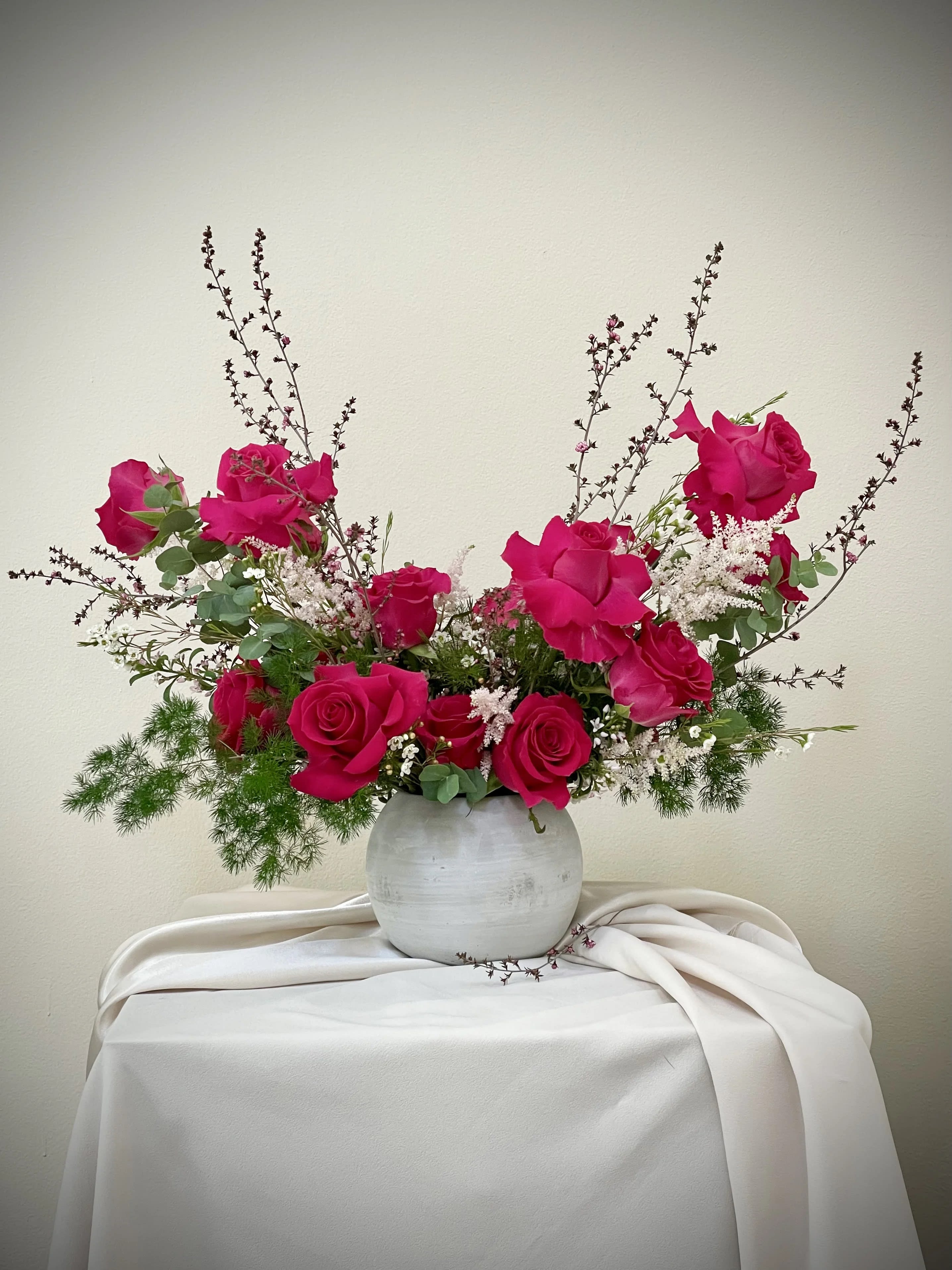 Pink rose arrangement