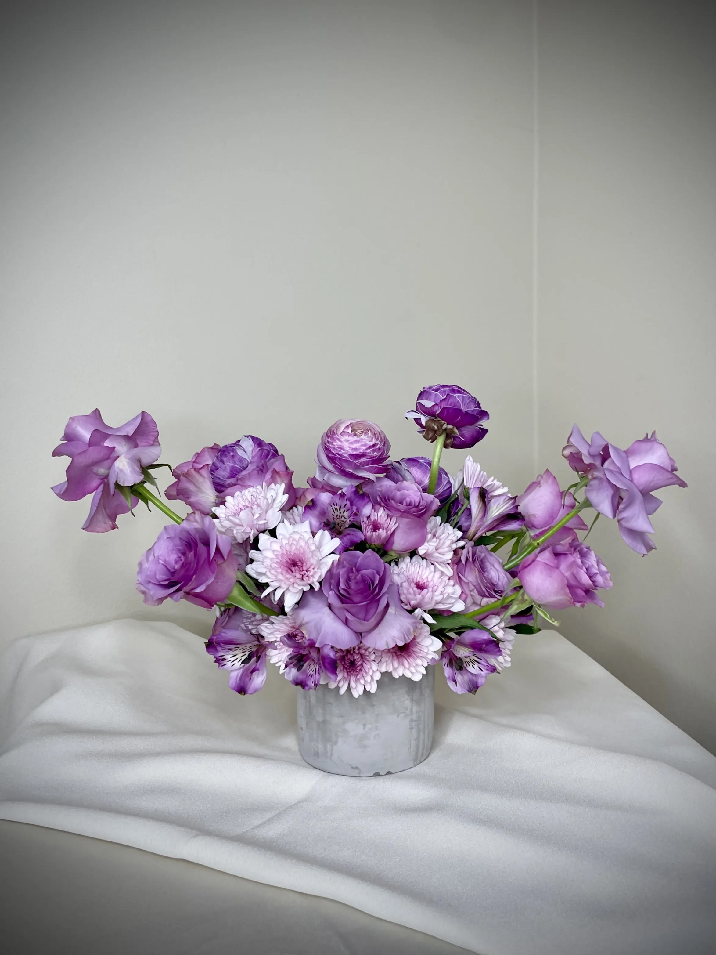 Elegant purple arrangement