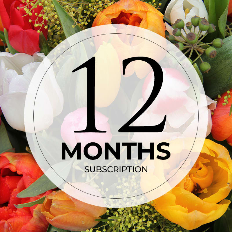 12 month flower subscription