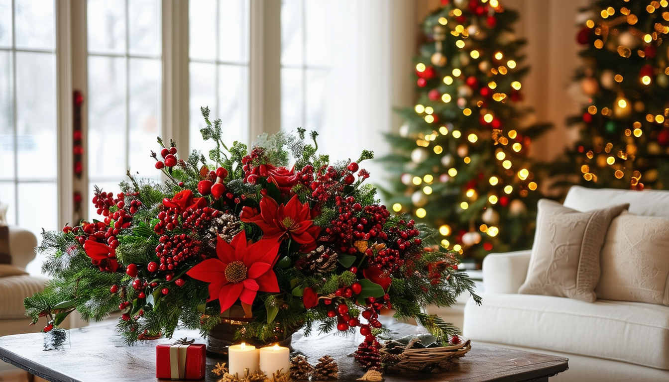 Christmas Flower Arrangements for Your Home
