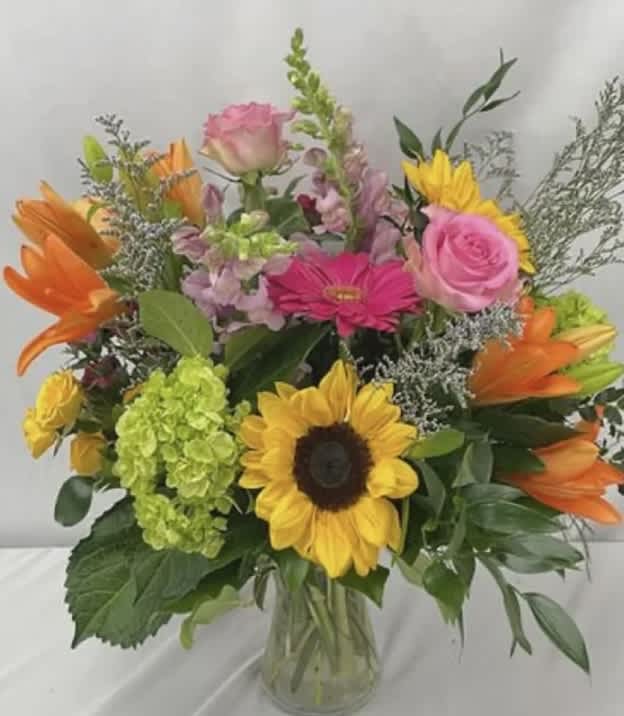 moss purse arrangement