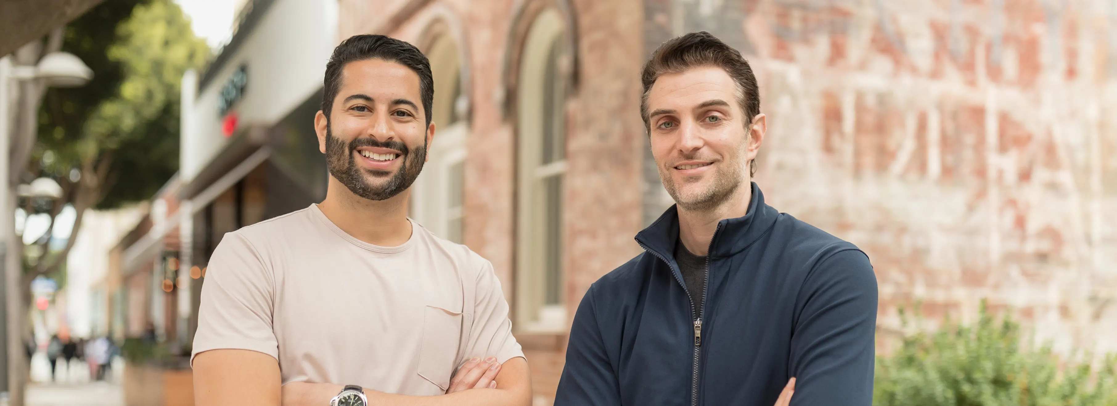 Farbod Shoraka and Gregg Weisstein, BloomNation co-founders, standing together