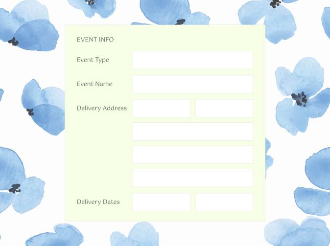 Event planning details