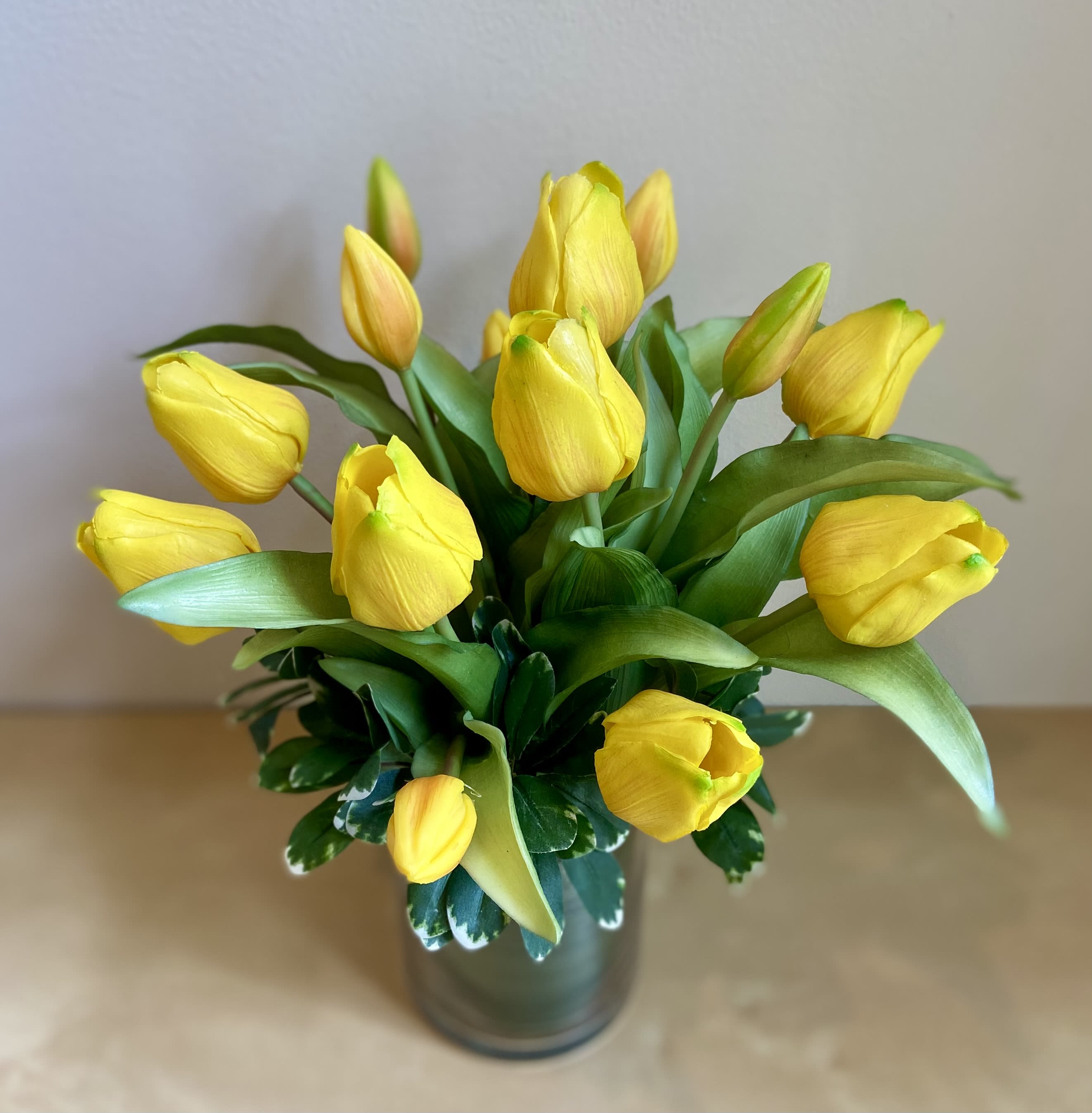 Tulip Time - Silk Floral Arrangement