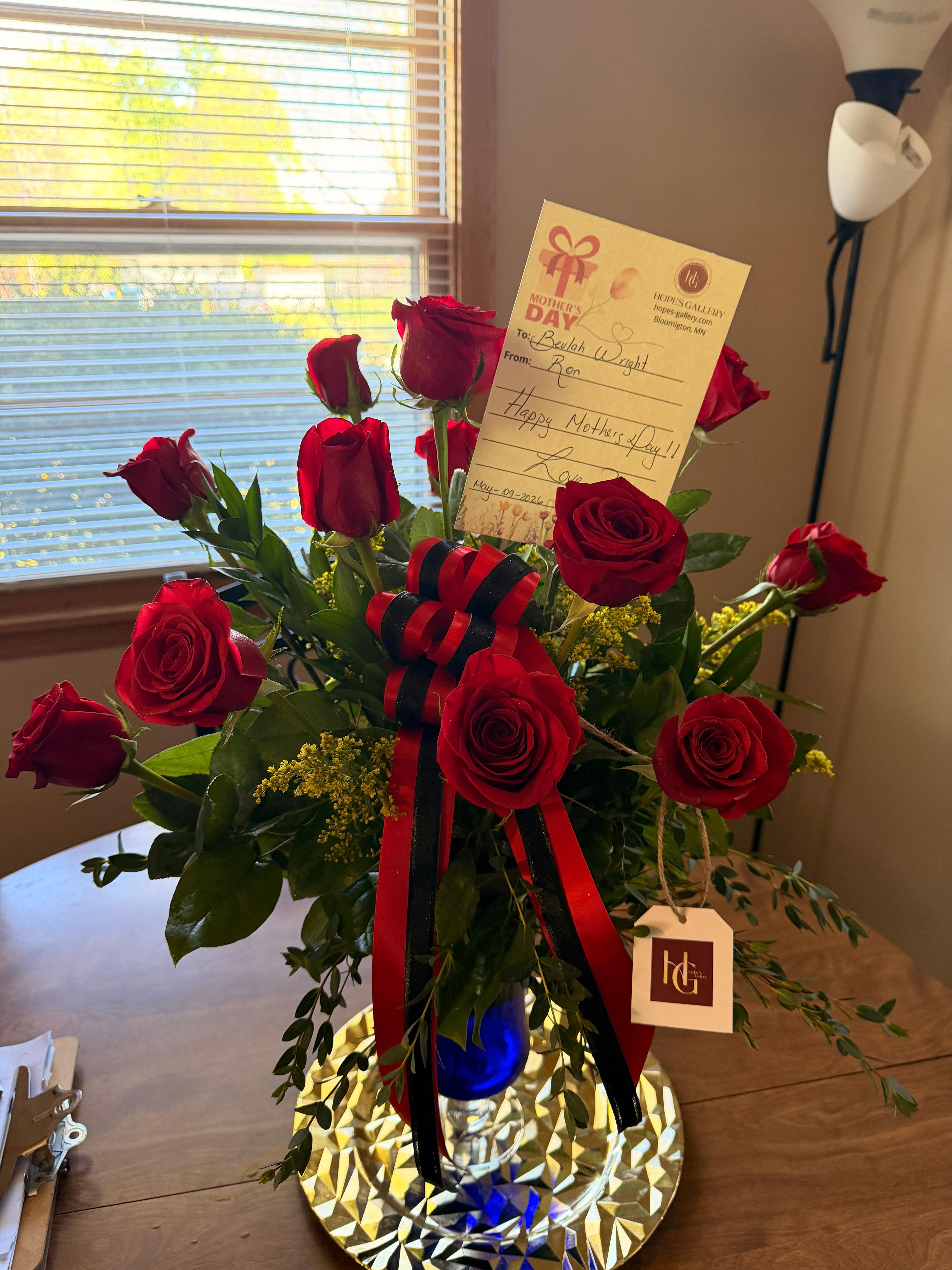 Dozen Long Stemmed Red Roses by BloomNation™