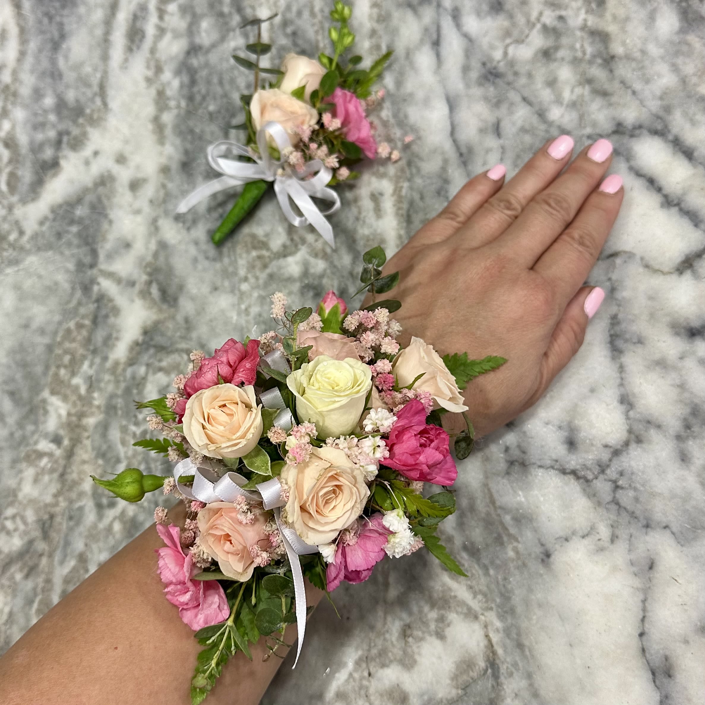 Corsage and Boutonnière Set