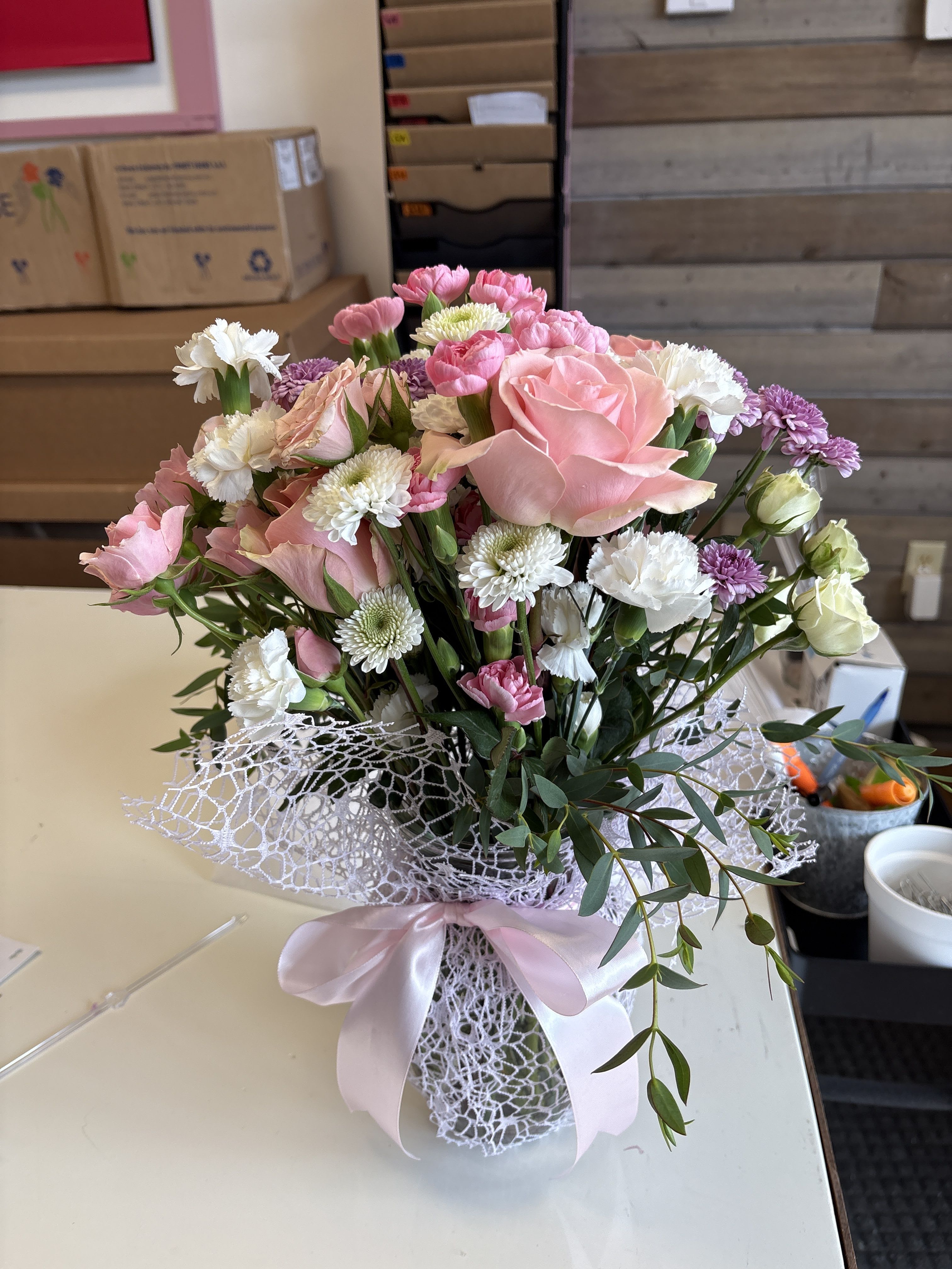 Blush Crush Bouquet in a Vase