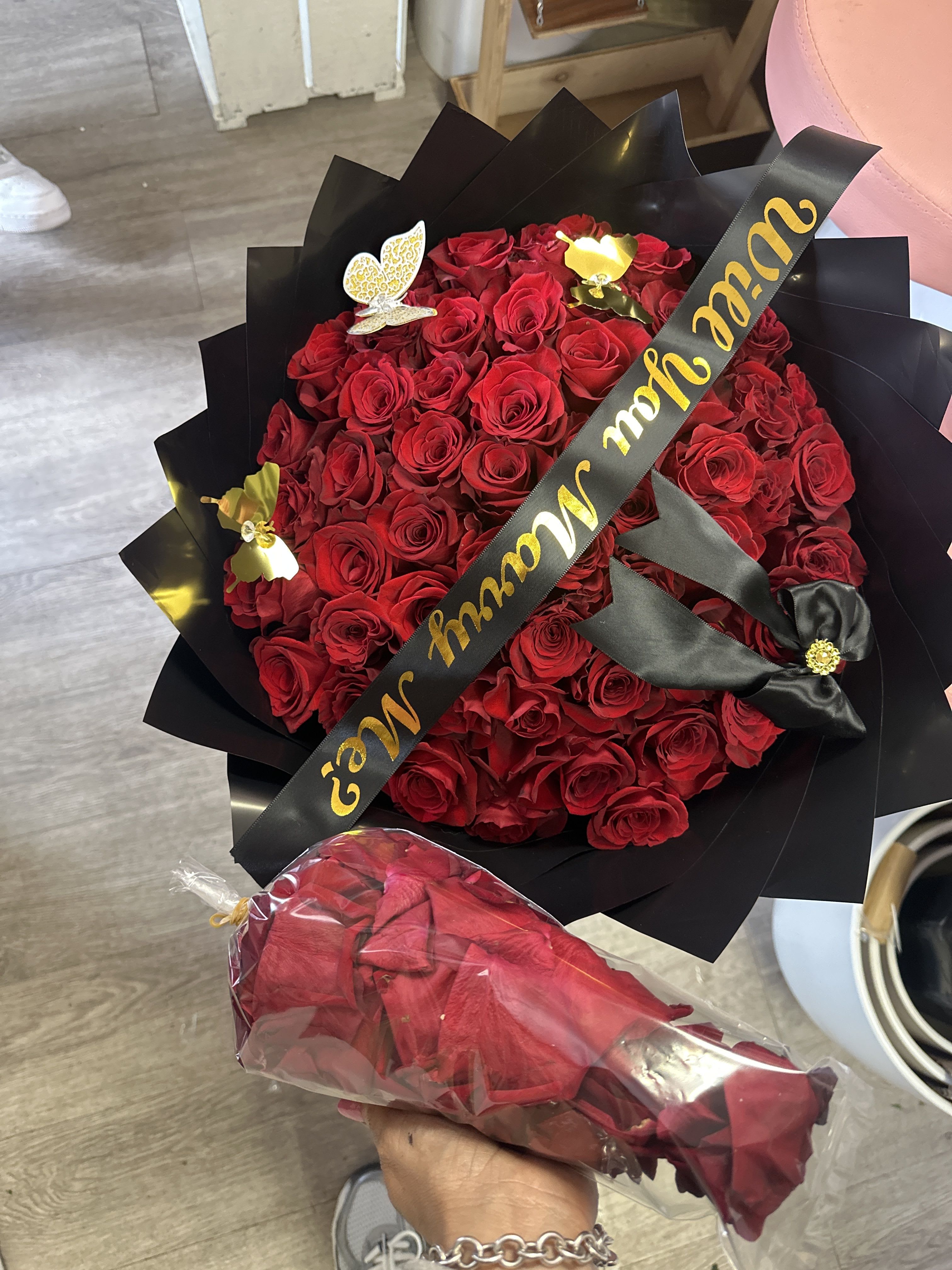 Will you marry me bouquet 