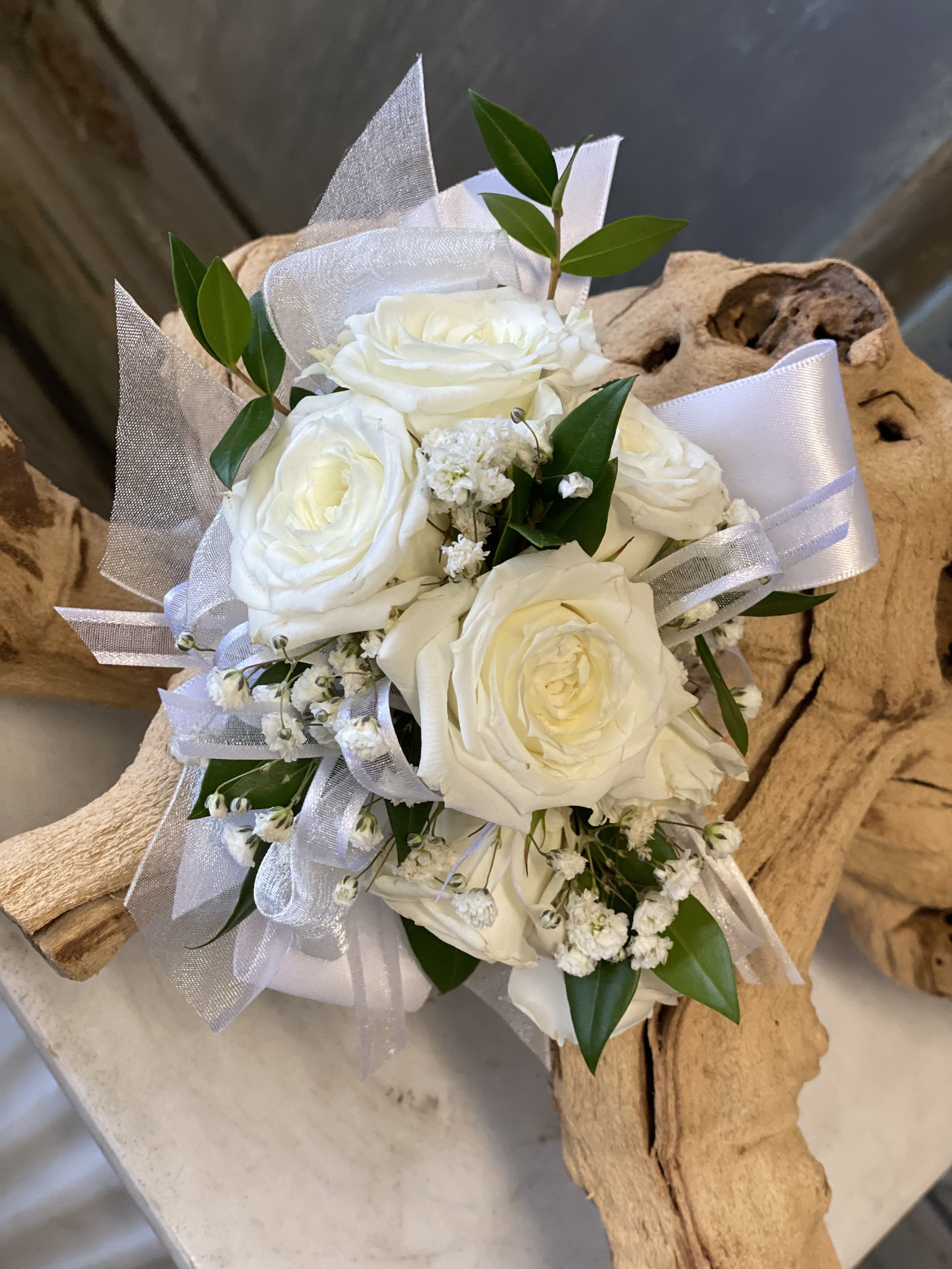 White Rose Corsage by BloomNation™ 