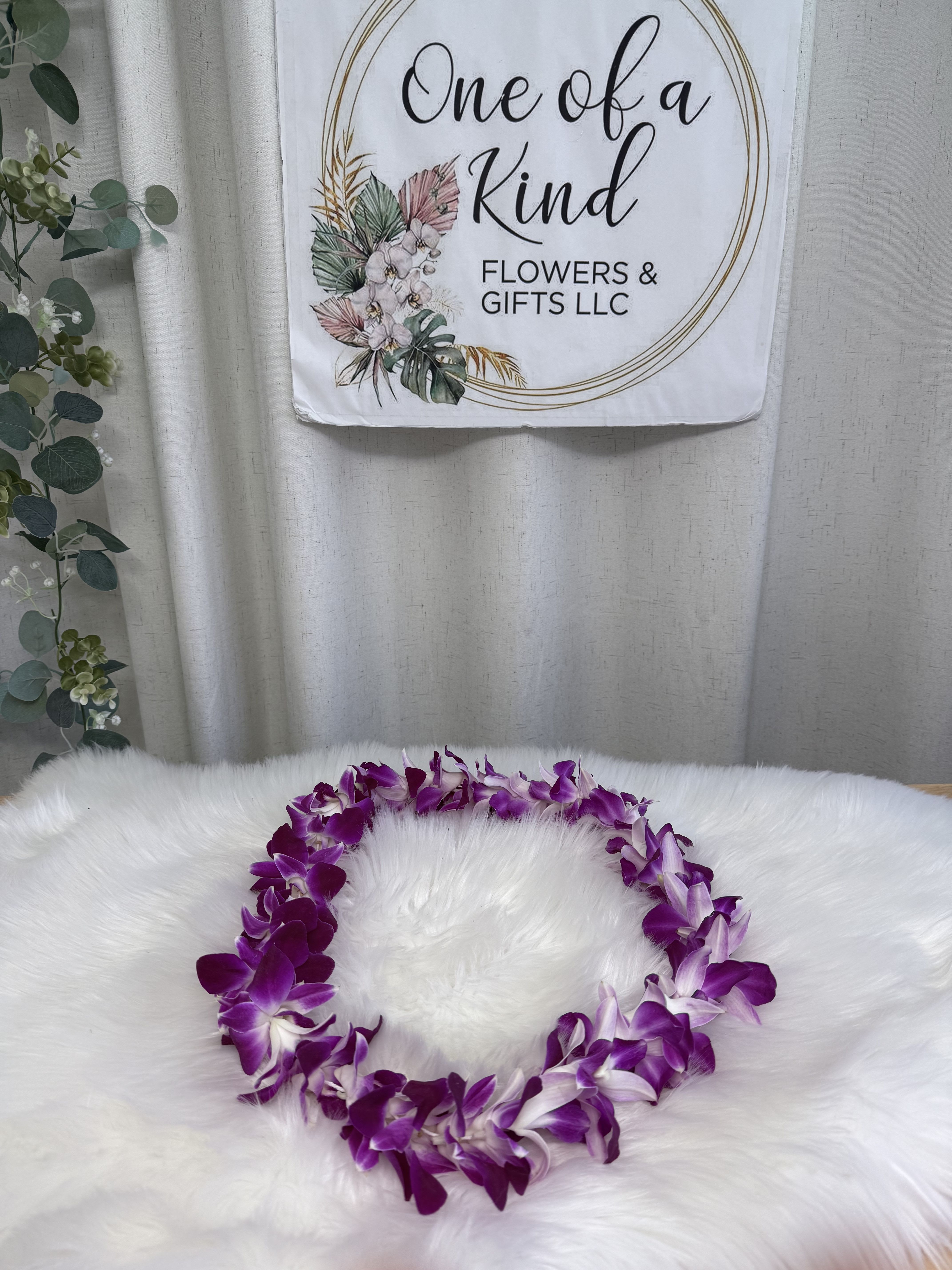 Natural orchids Lei