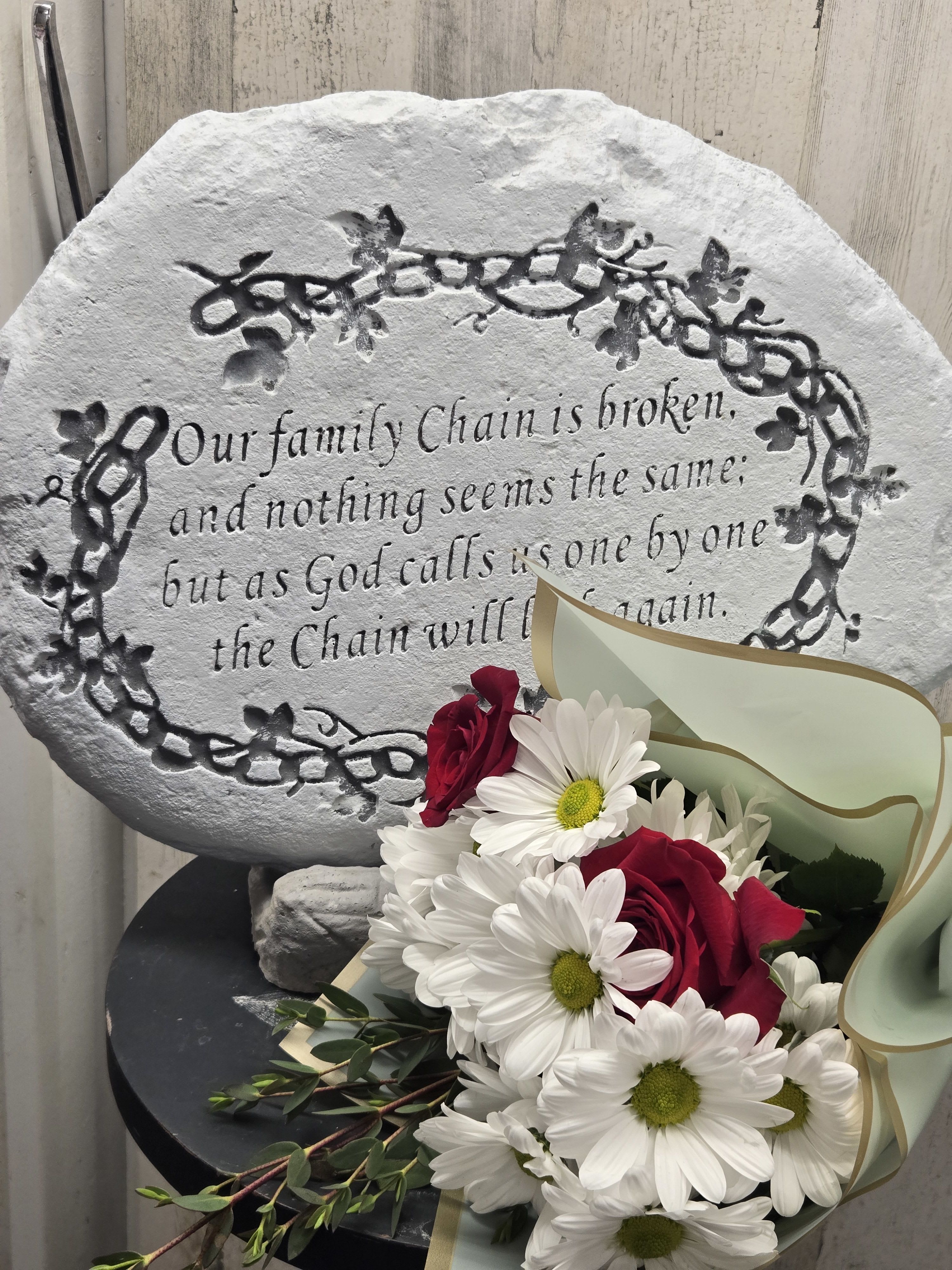 Our family sympathy stone