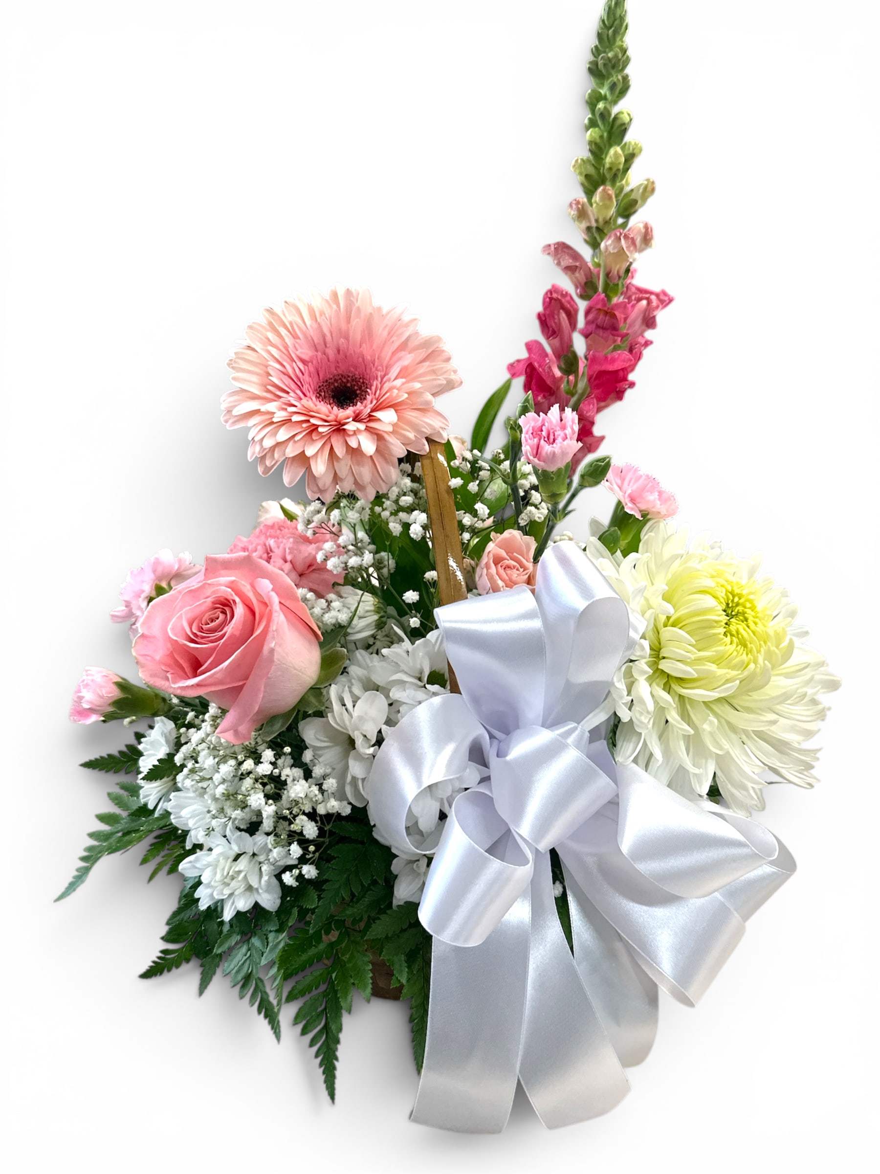 Pink & White Delightful Basket