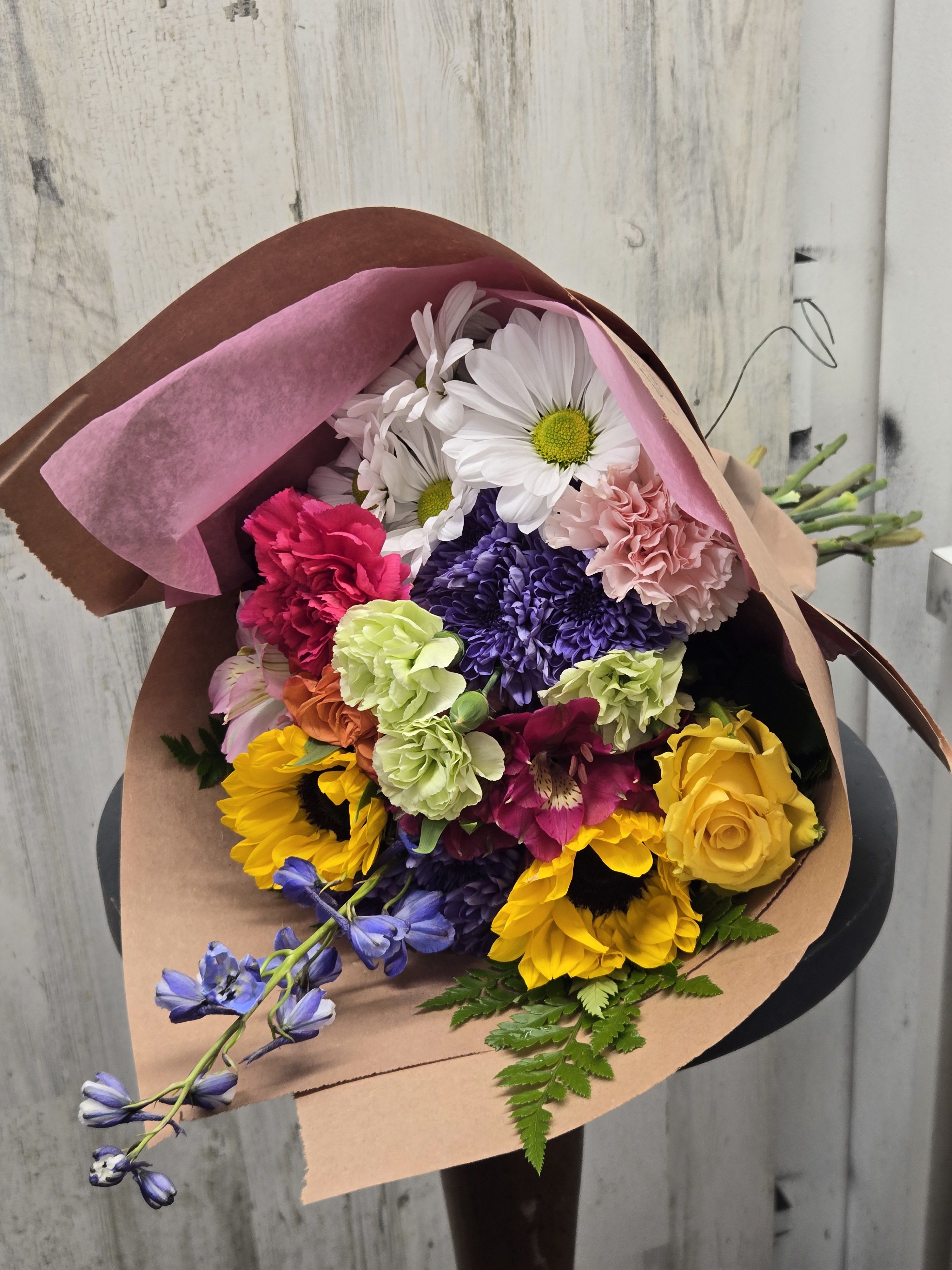 Wrapped Farm House Bouquet