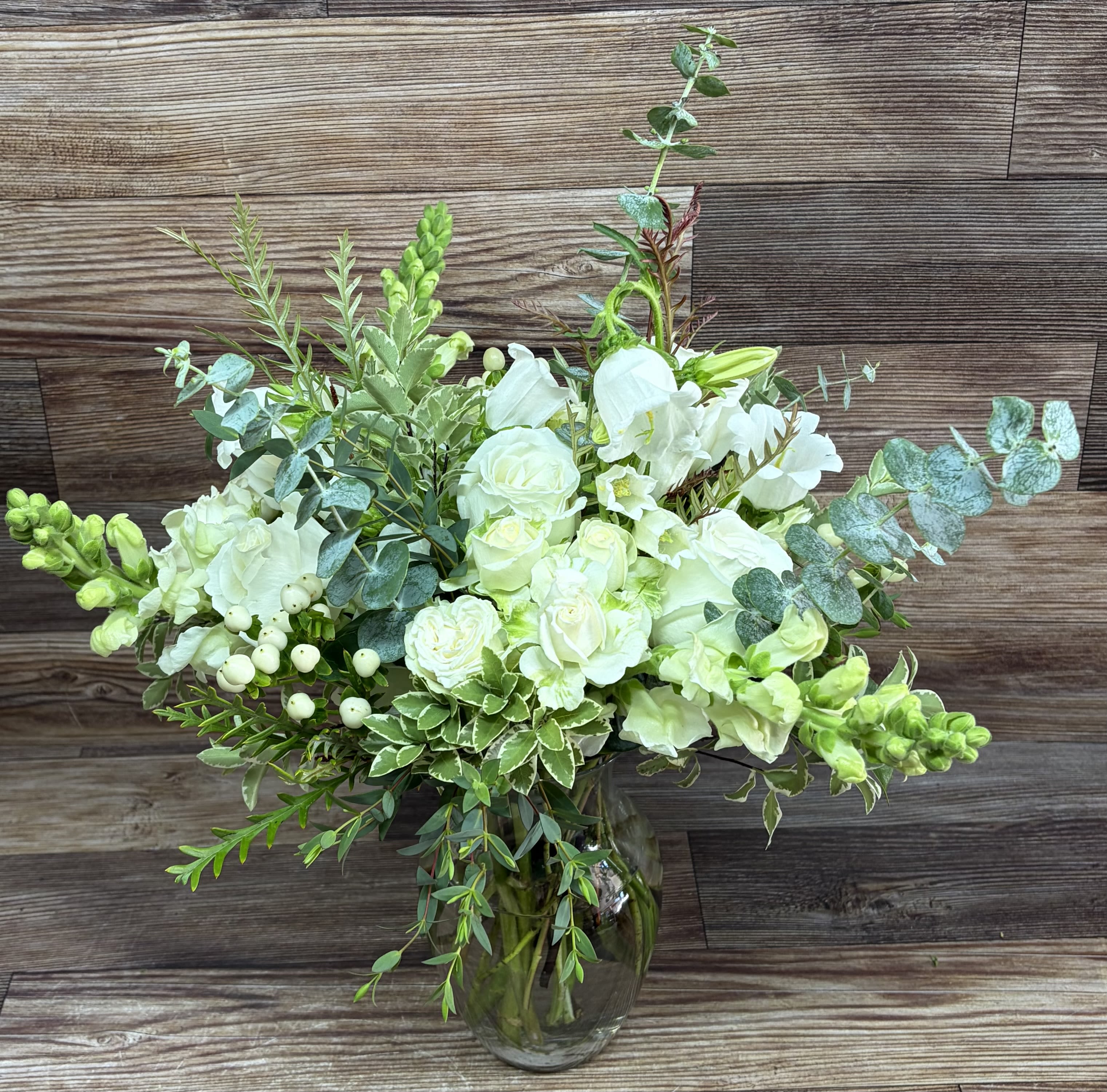 Whites, Eucalyptus and Seasonal Greens 