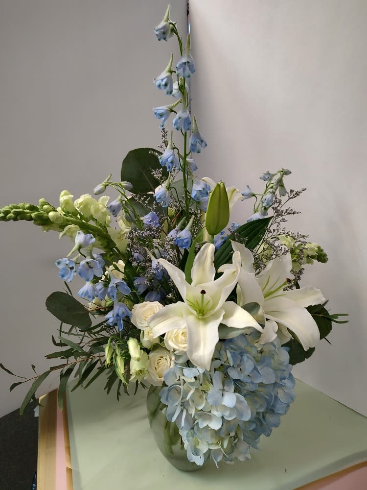 “Blue Skies & Quiet Promises”  by Art and Flowers
