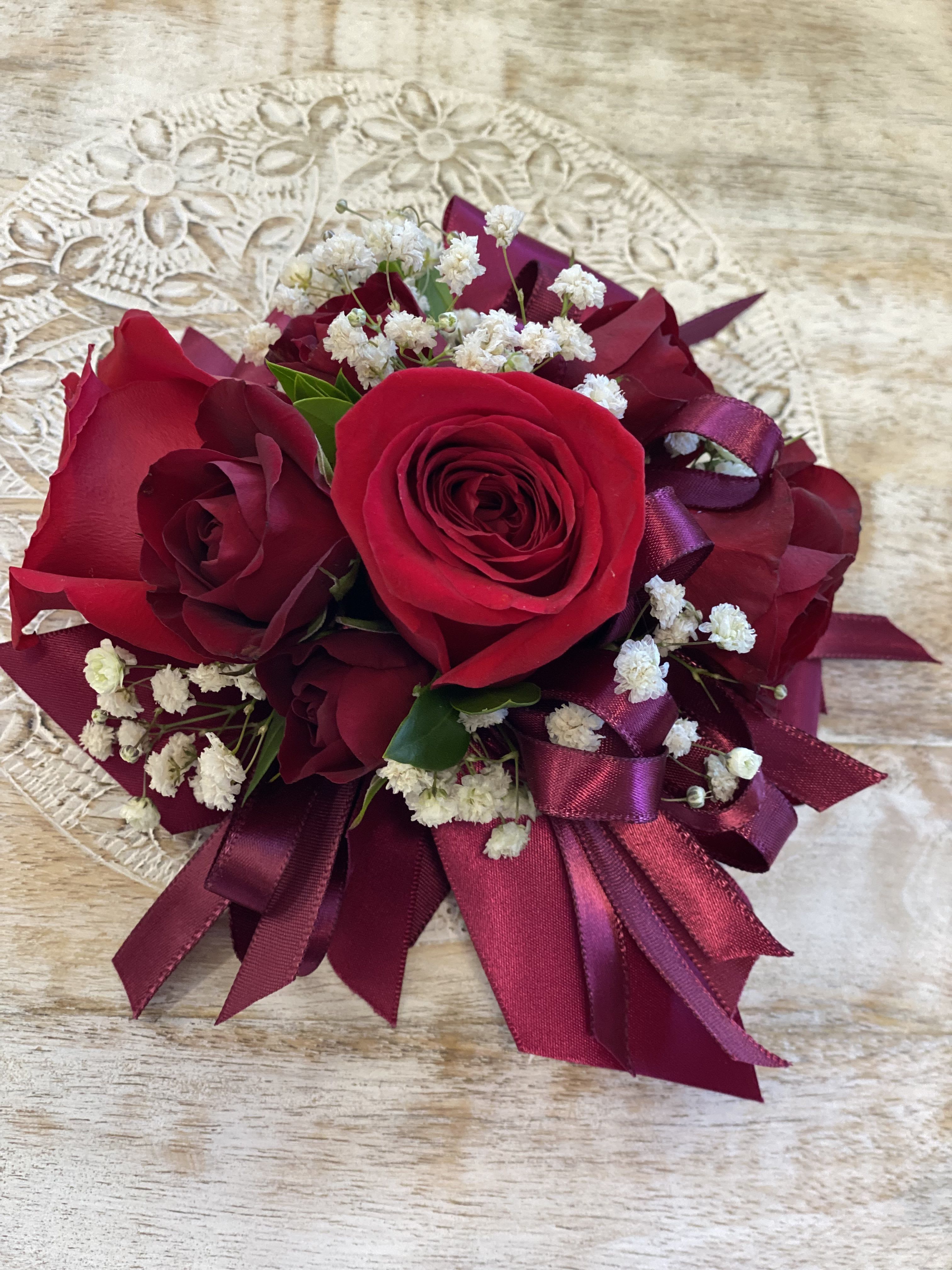 Red Rose Shoulder Corsage by BloomNation™