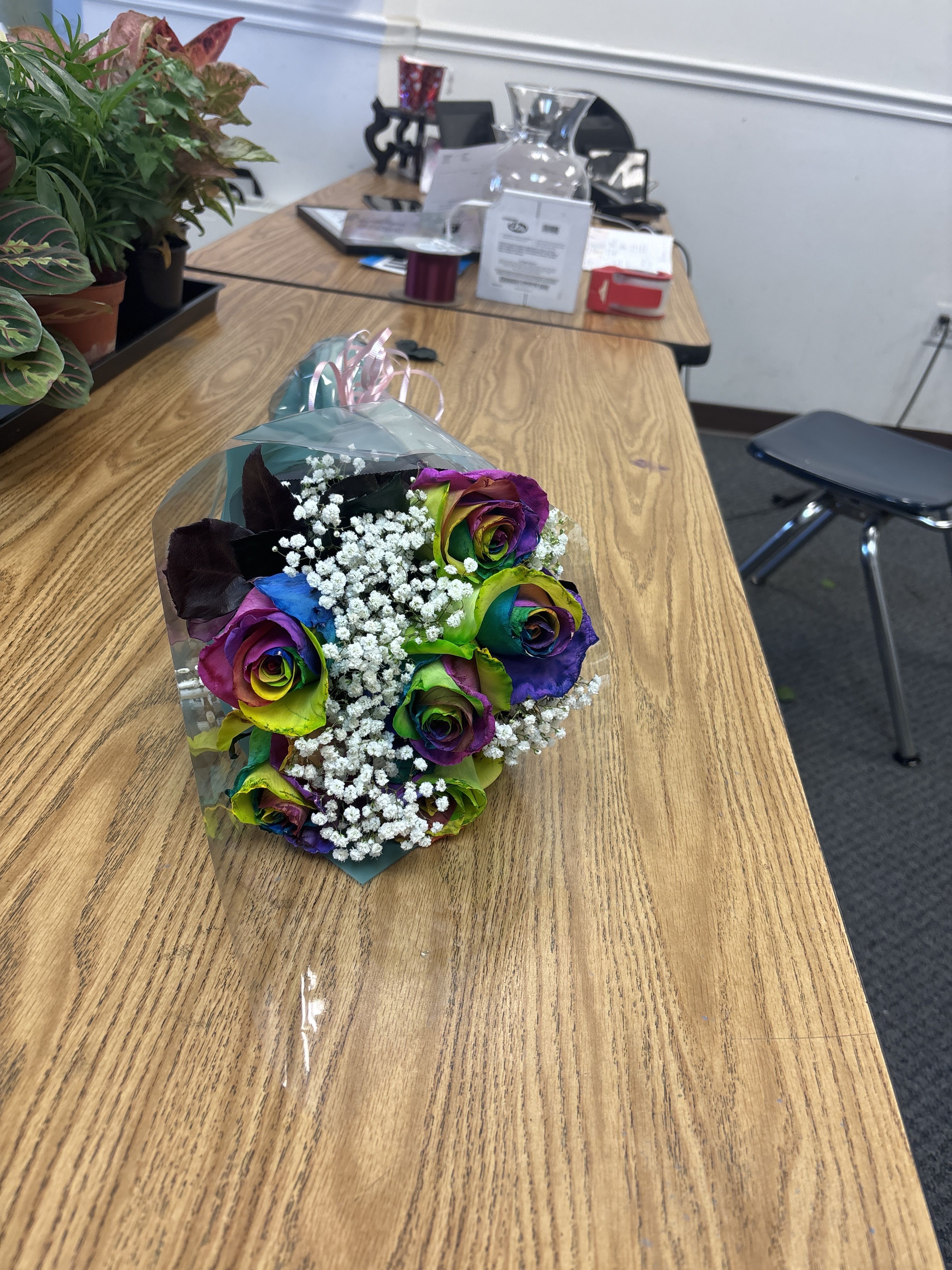 Rainbow Rose by The Stem