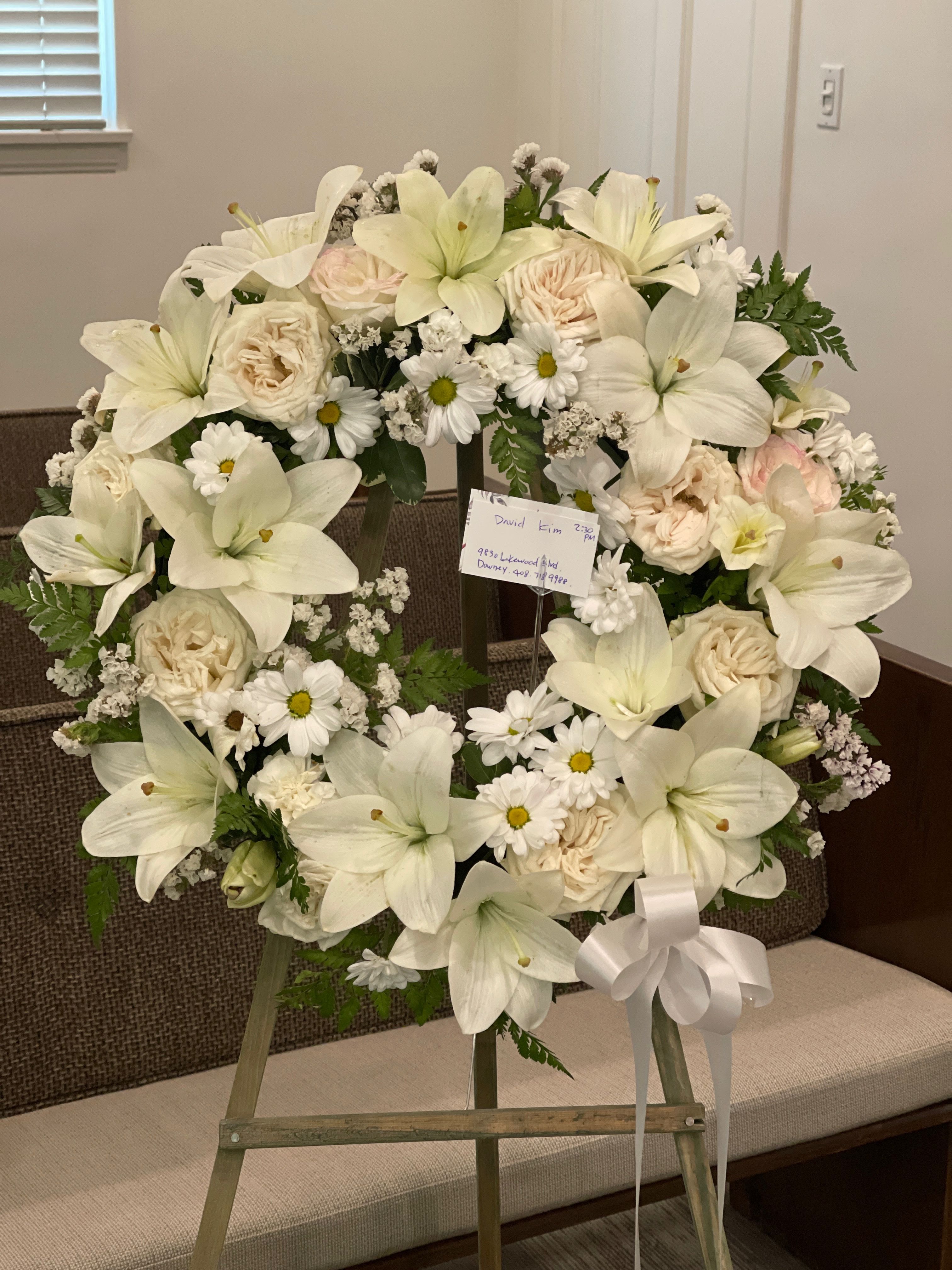 Treasured tribute wreath