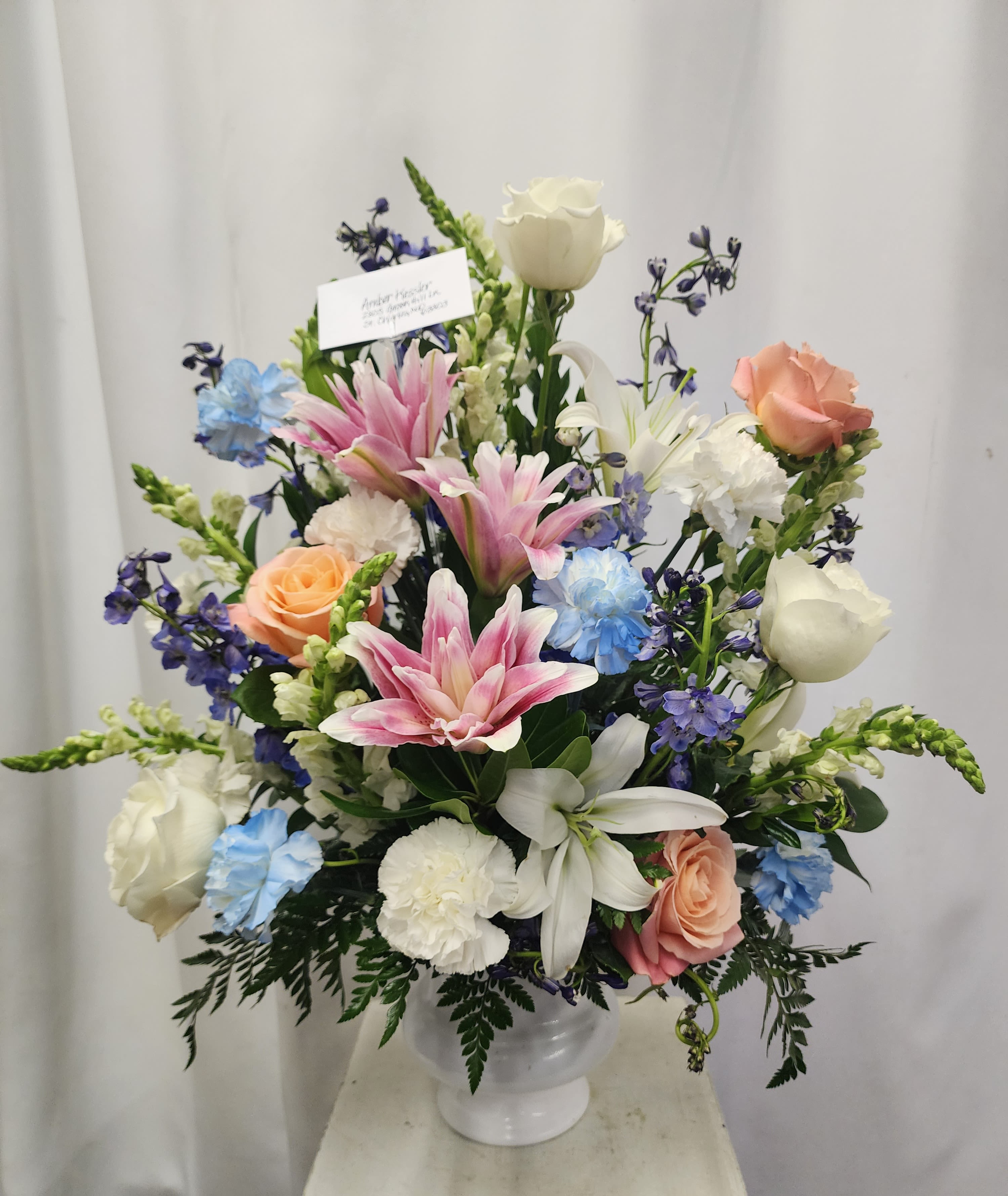 Shades of Blue designed by The Potted Plant
