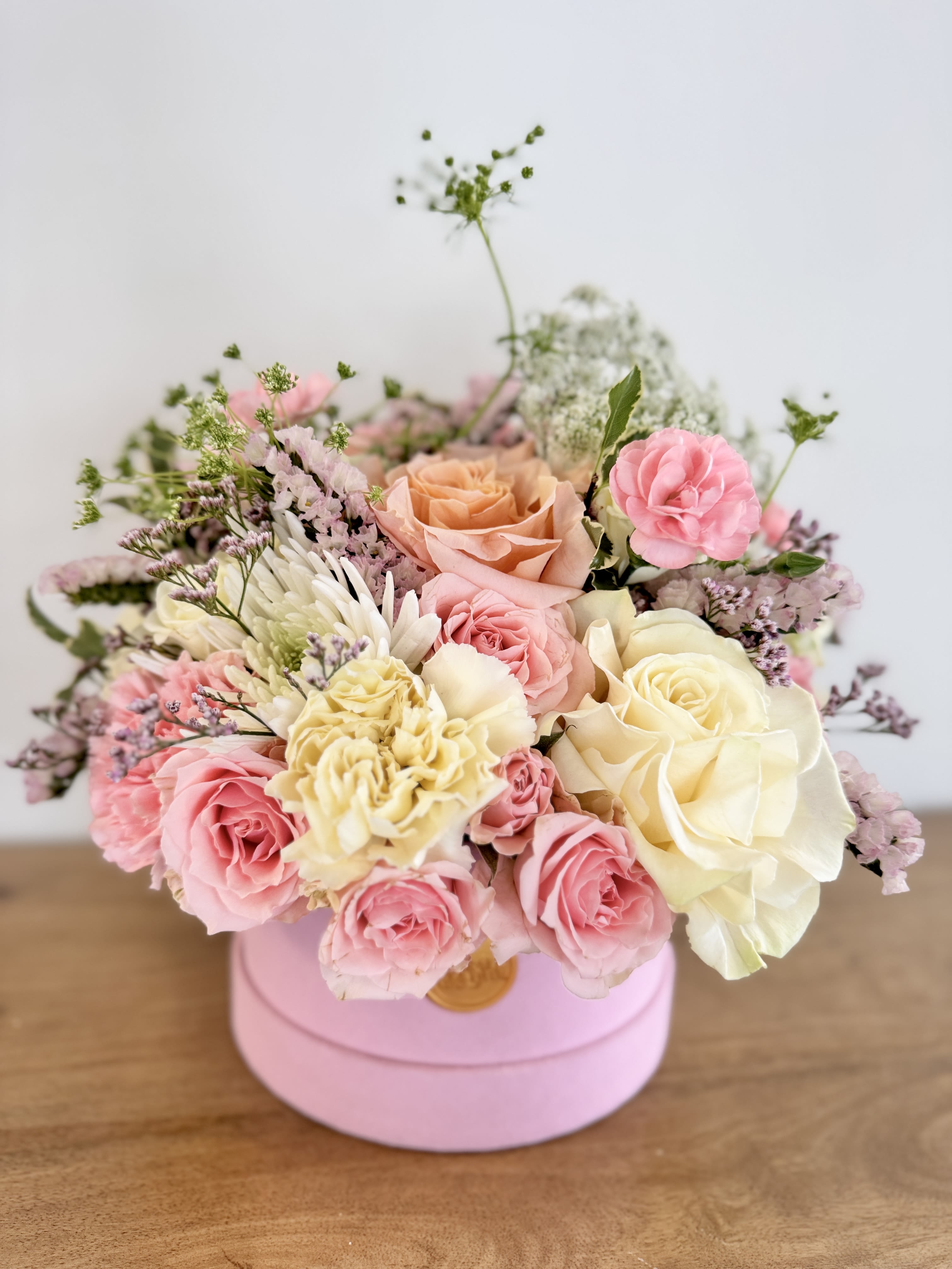 Flower Hat Box Bouquet