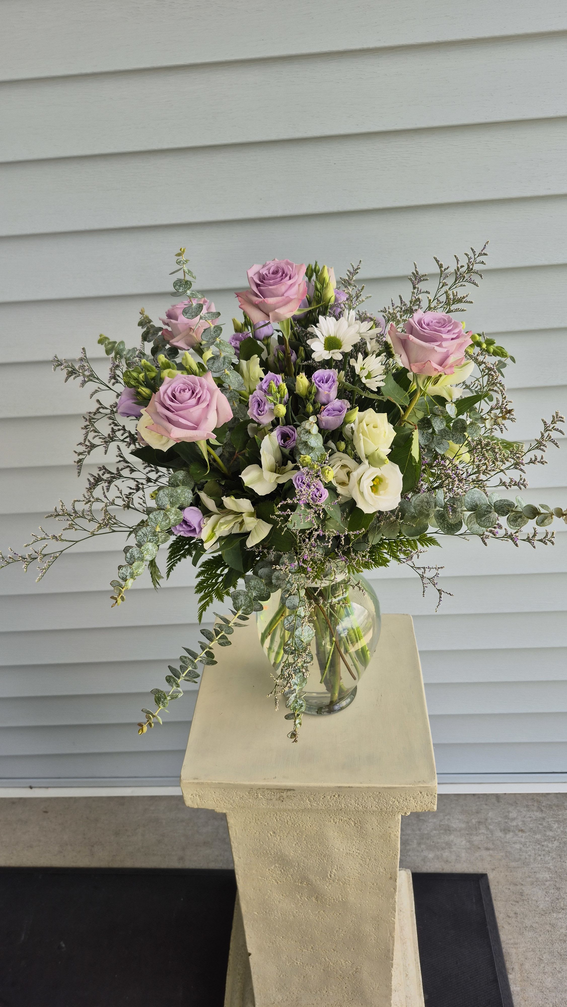 Spray of purple and white dreammy flower