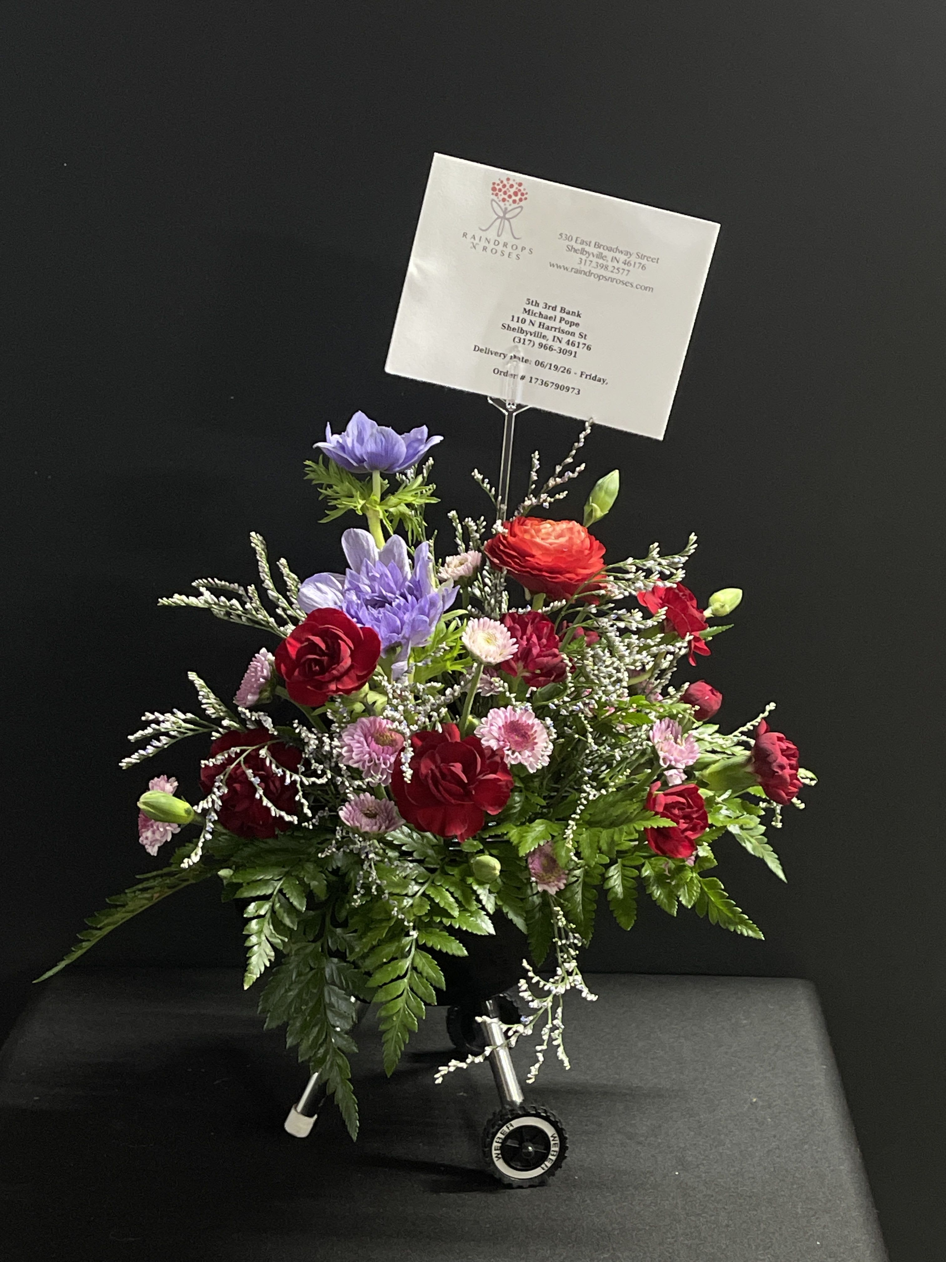 Novelty Grill with Flowers
