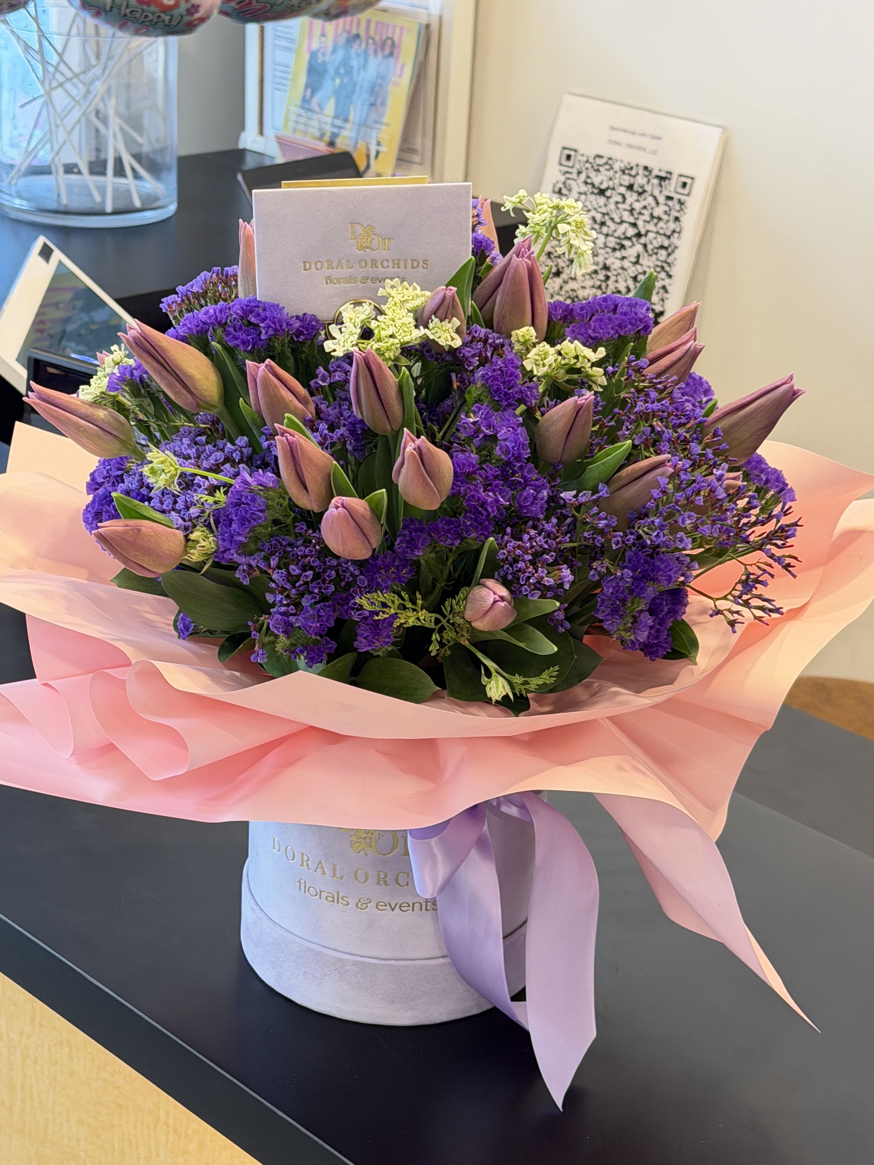 Tulips in a box - Lavender Dreams ™