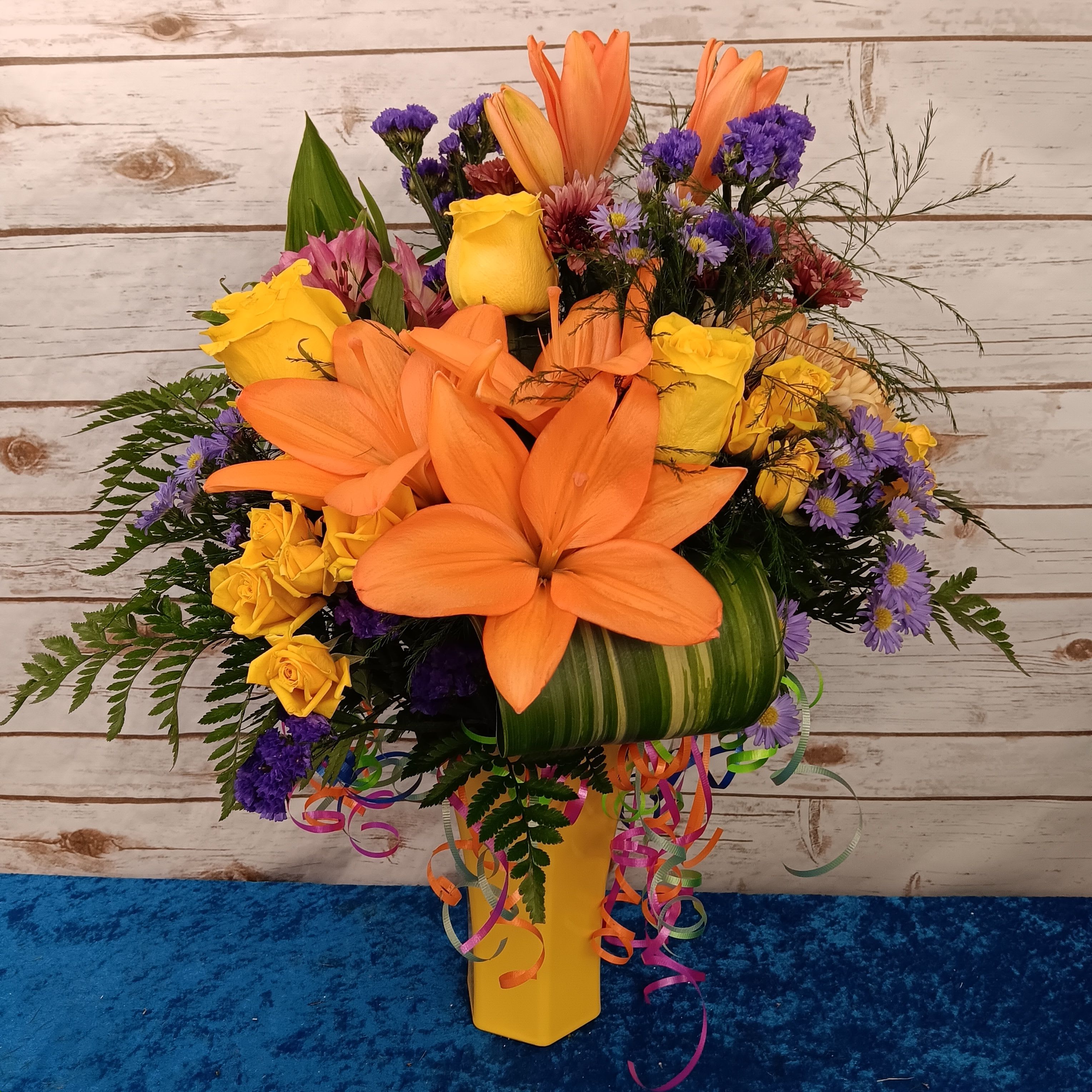Fireworks in a Vase with a Butterfly