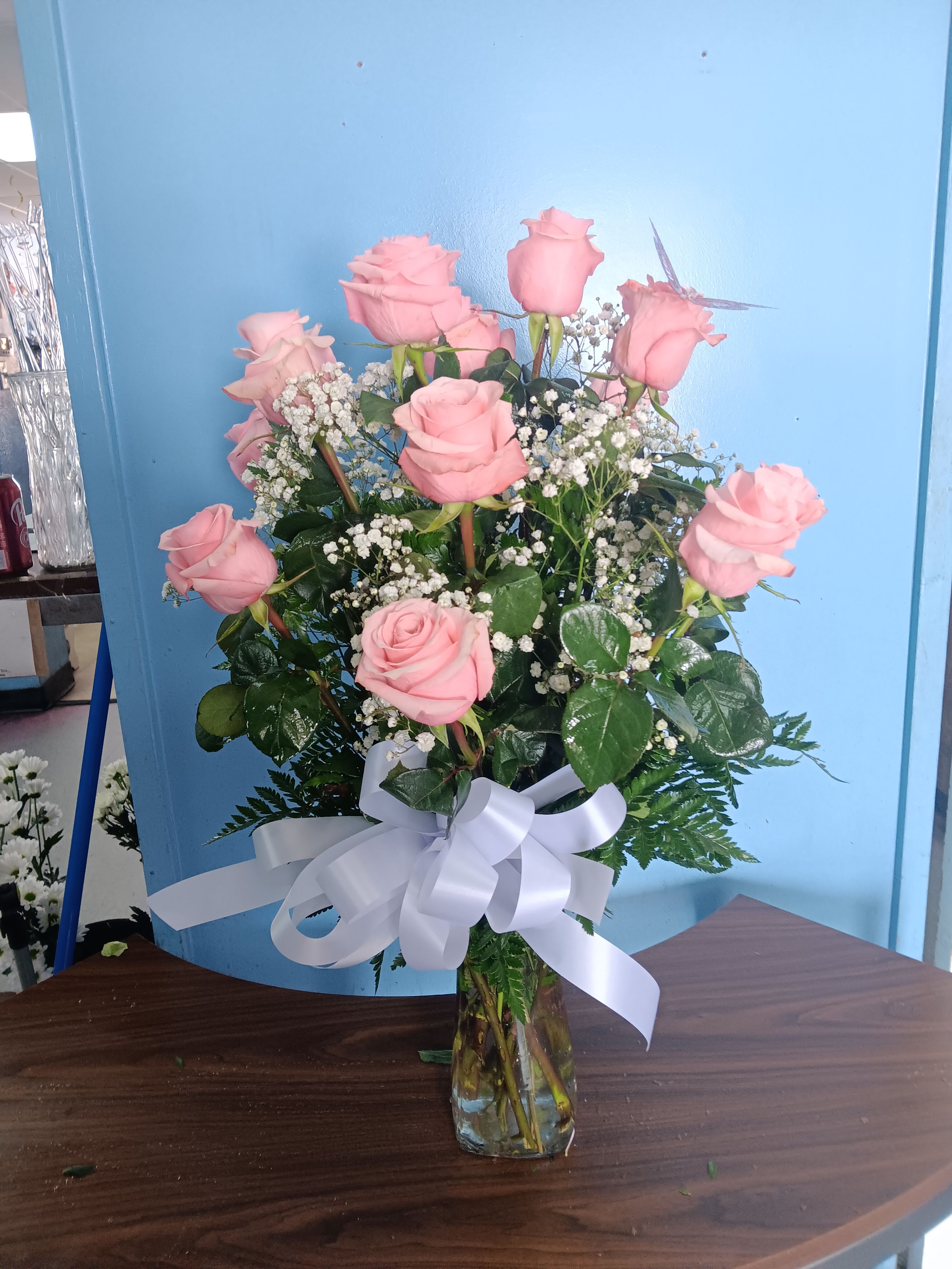 1Dz Pink Roses