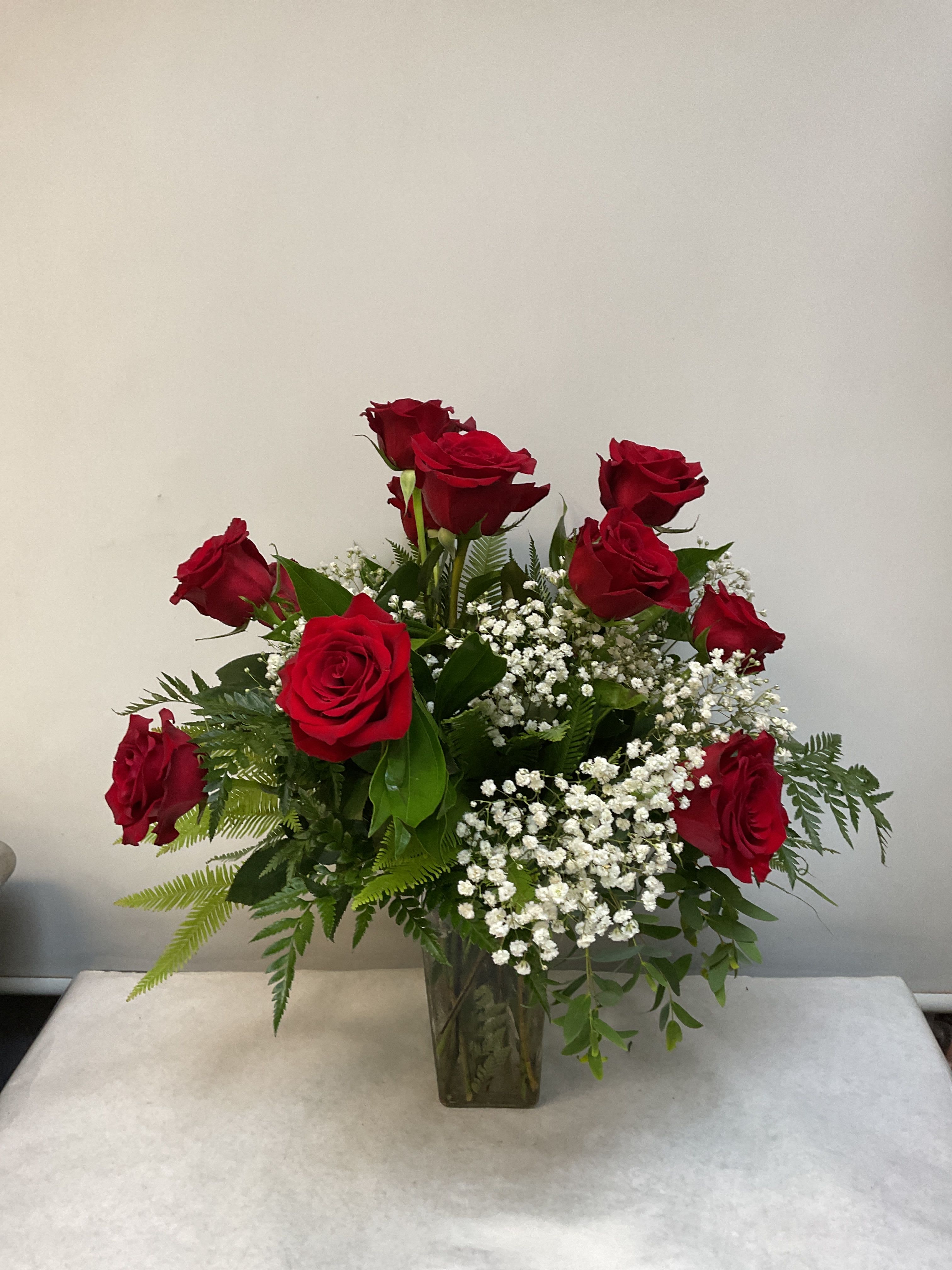 Dozen Premium Red Roses by Hudson Flower Shop